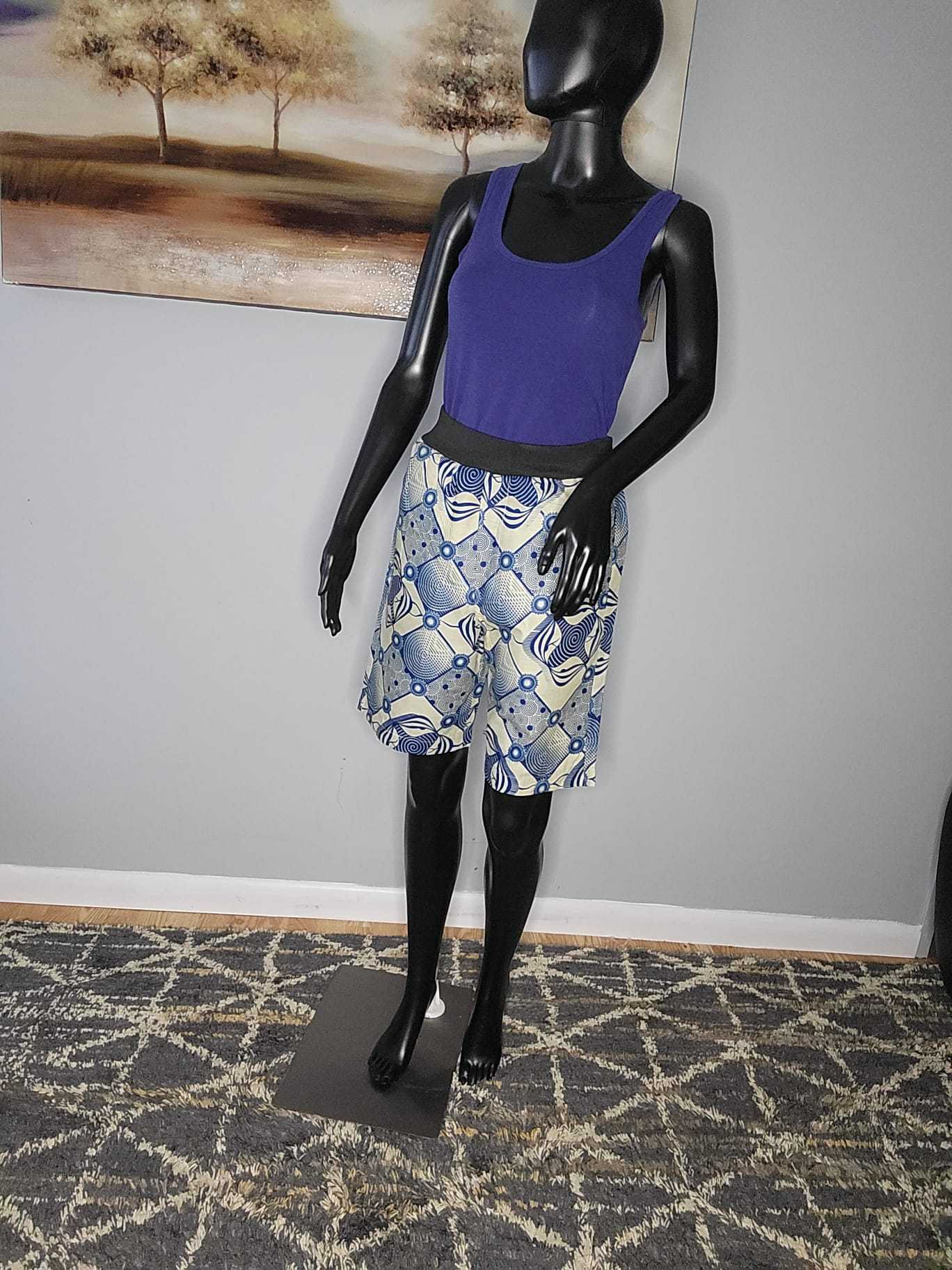 African print shorts | Stylish African fashion for women-Multicolor