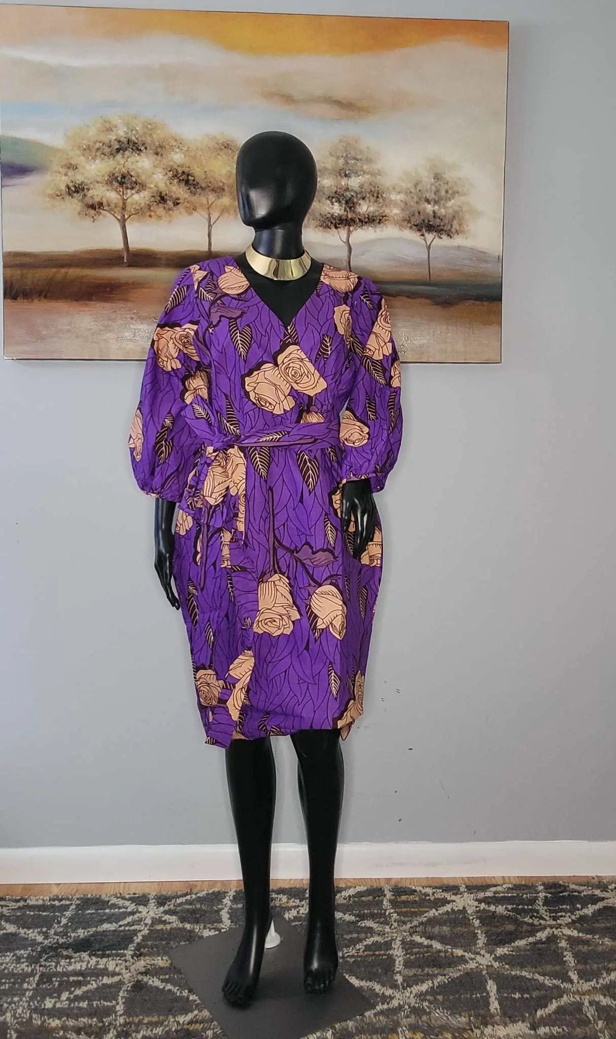 African Dresses for Ladies - Stylish Ankara Dresses purple7