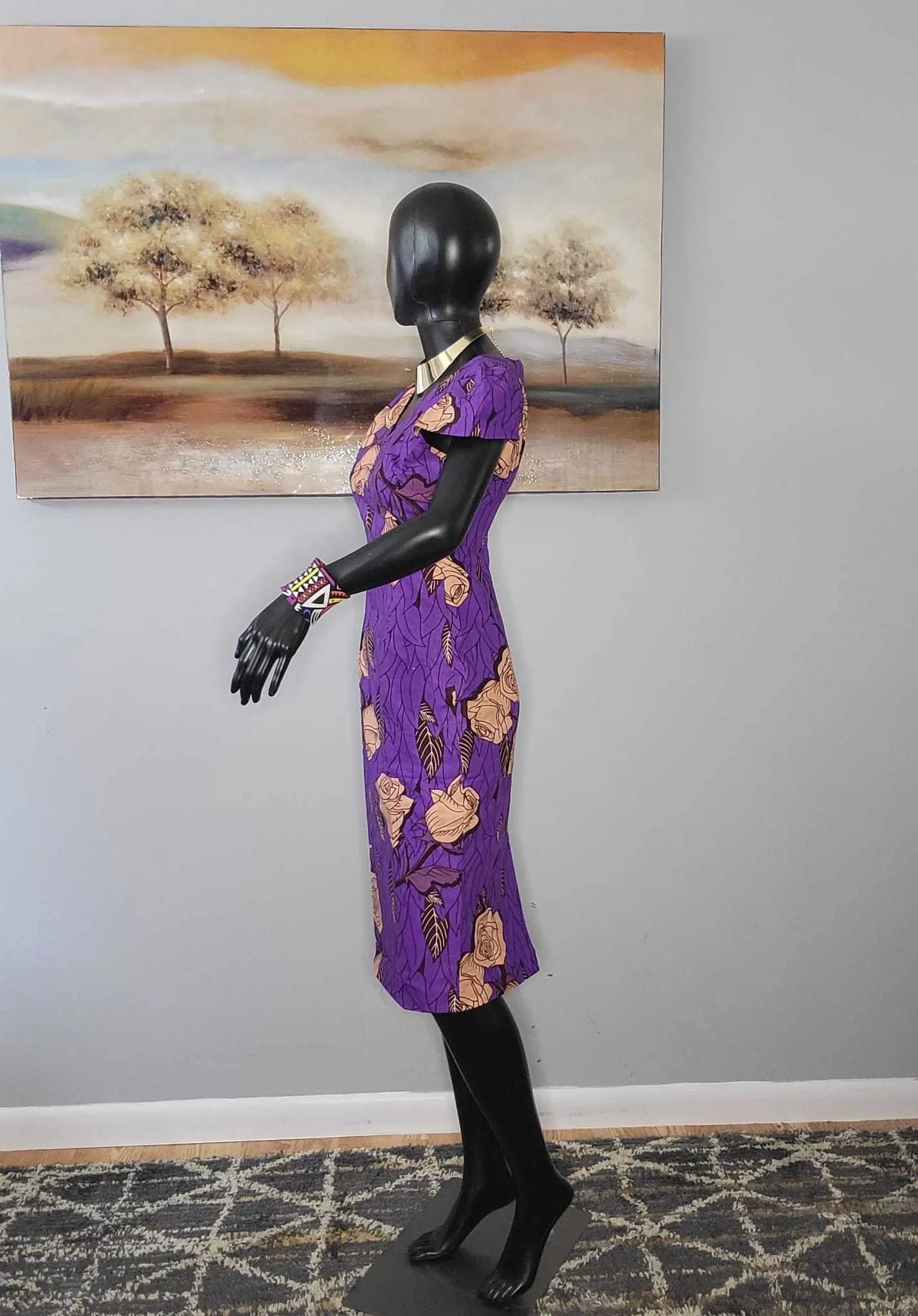 African Dresses for Ladies - Stylish Ankara Dresses purple8