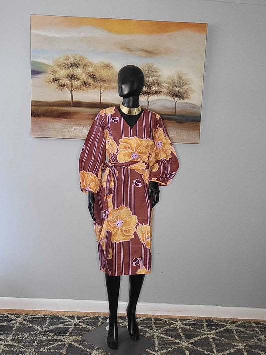 African Dresses for Ladies - Stylish Ankara Dresses Brown