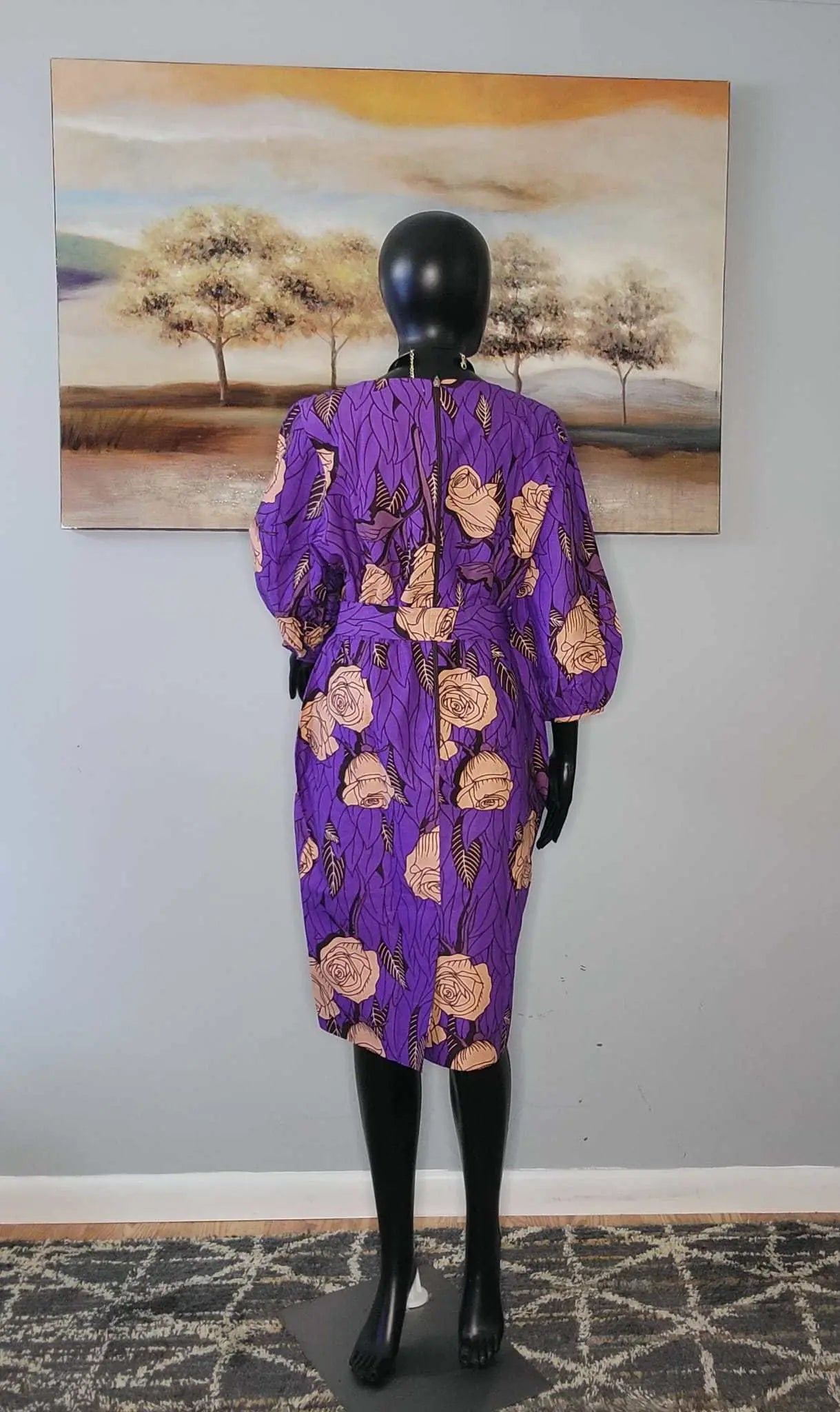 African Dresses for Ladies - Stylish Ankara Dresses purple7