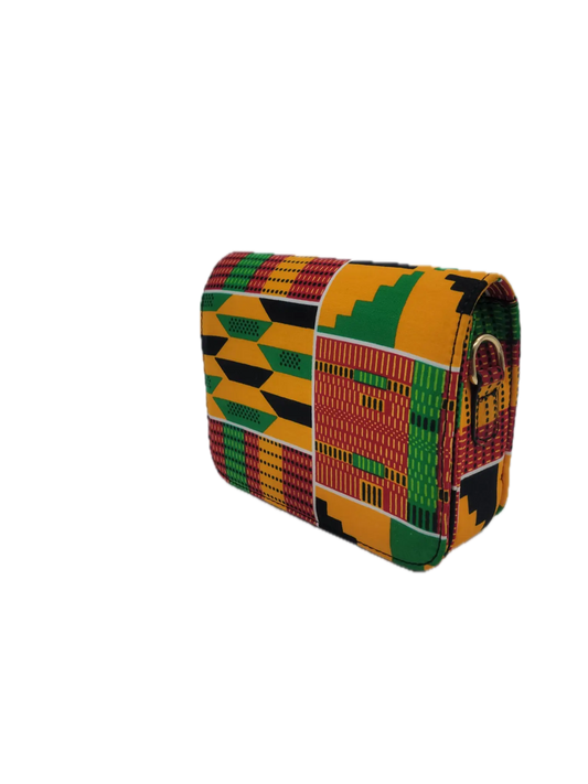 African Accessories, African Bags-Kente-Lili Ankara Mini Clutch bag 2-African Print
