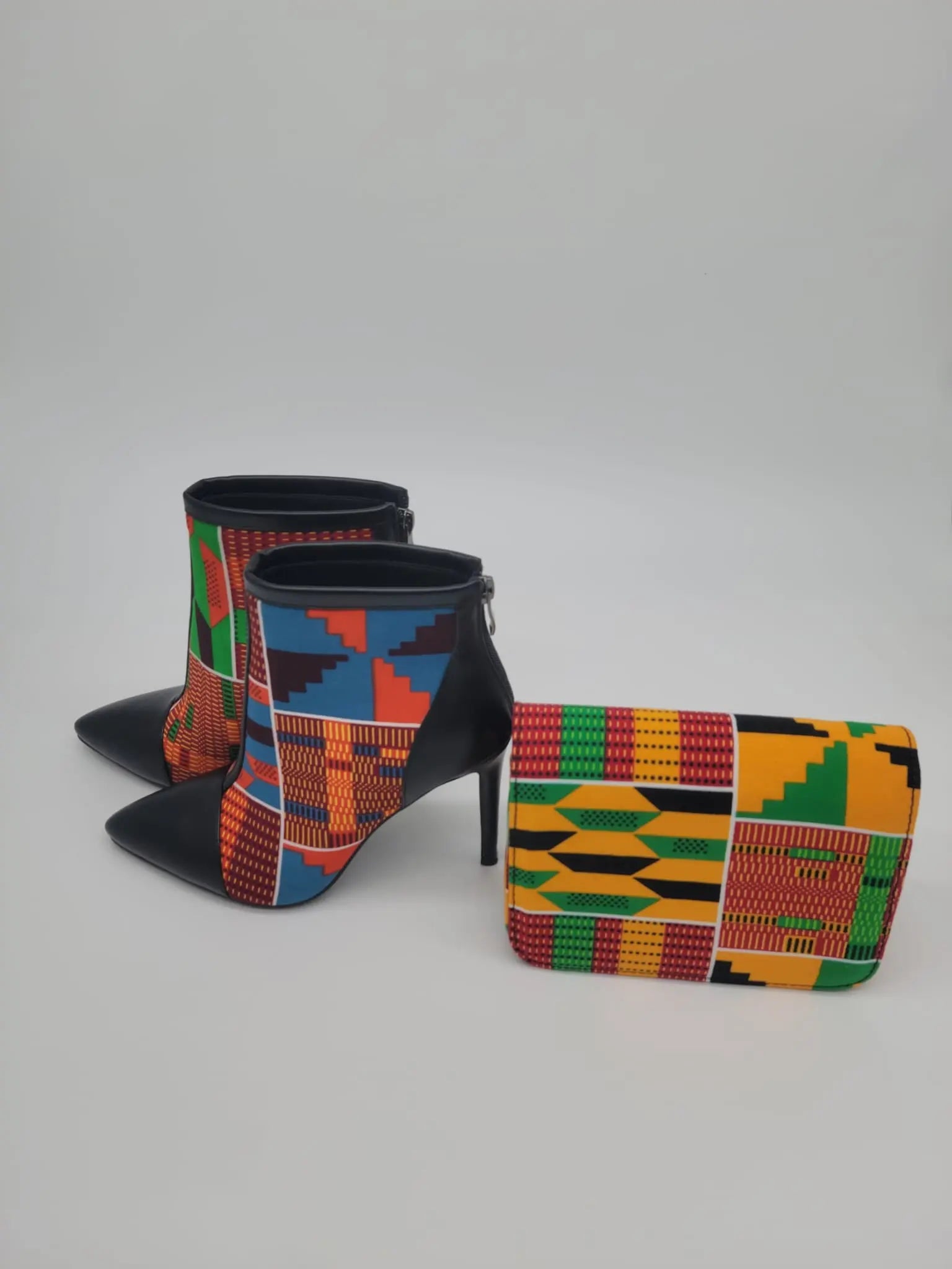 African Accessories, African Bags-Kente-Lili Ankara Mini Clutch bag 2-African Print