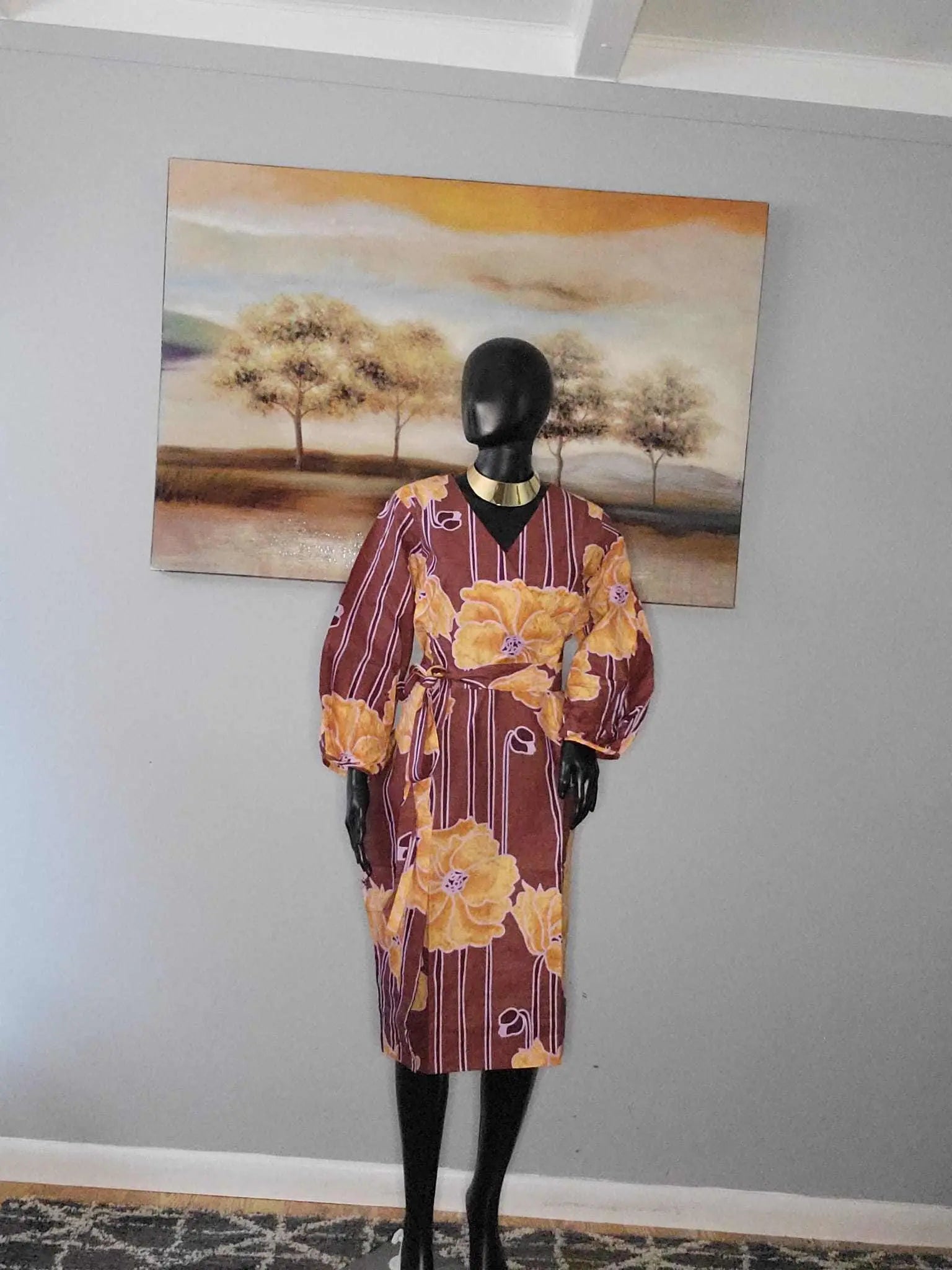 African Dresses for Ladies - Stylish Ankara Dresses Brown