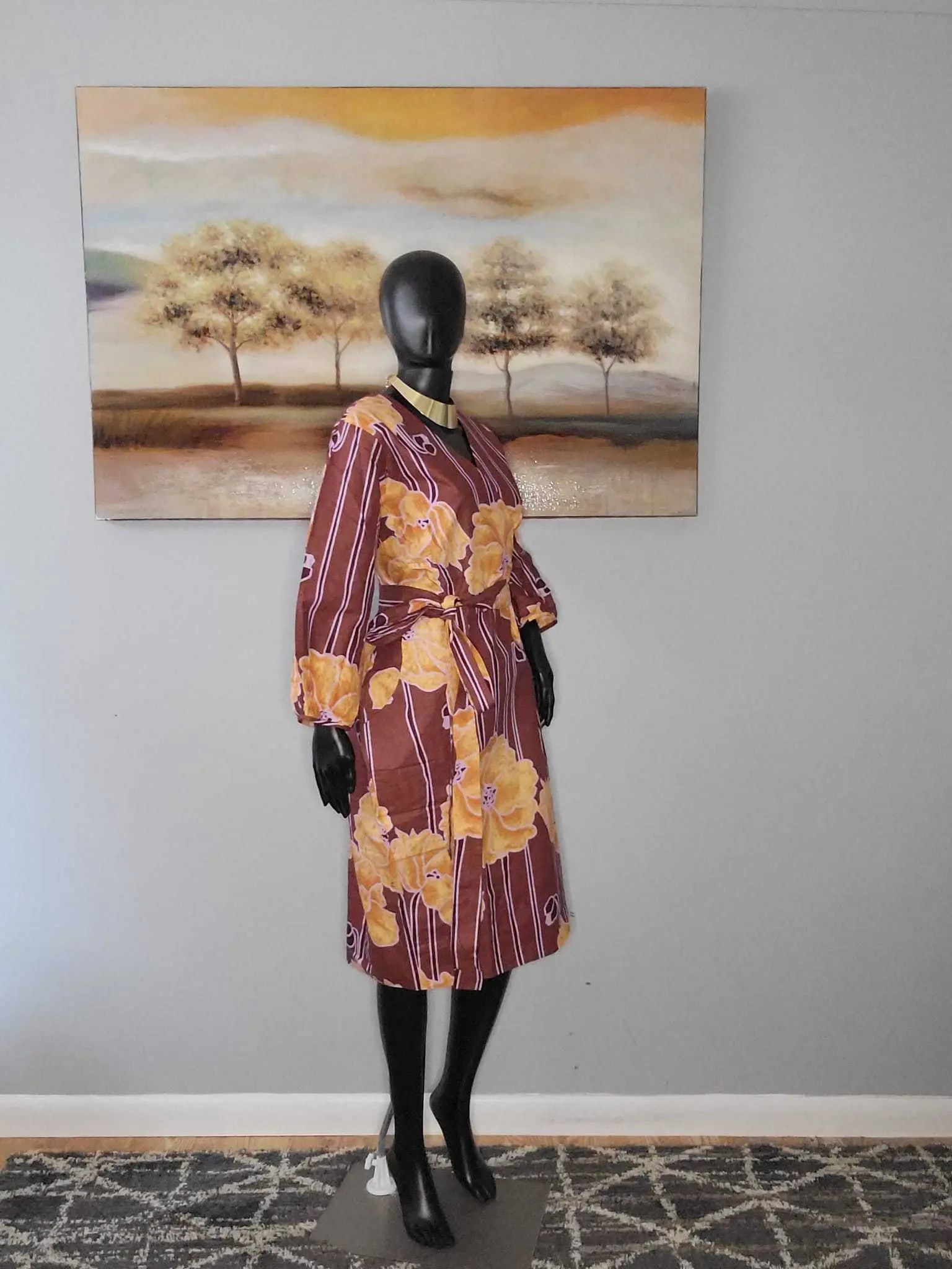 African Dresses for Ladies - Stylish Ankara Dresses Brown