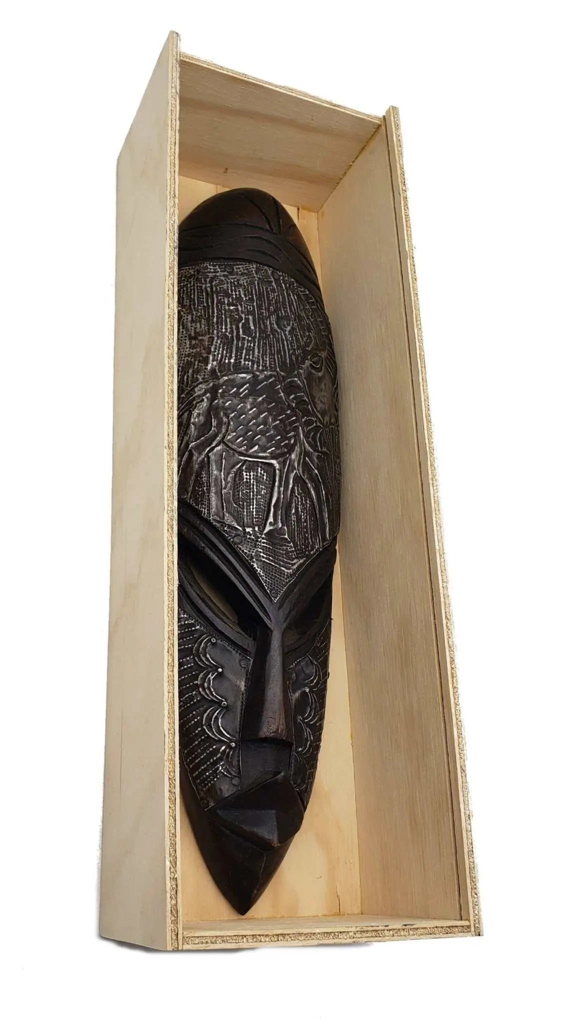 African Art Angel Handcrafted Wooden Box
