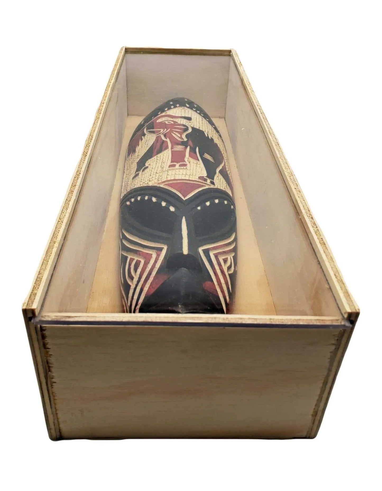 African Art Angel Handcrafted Wooden Box