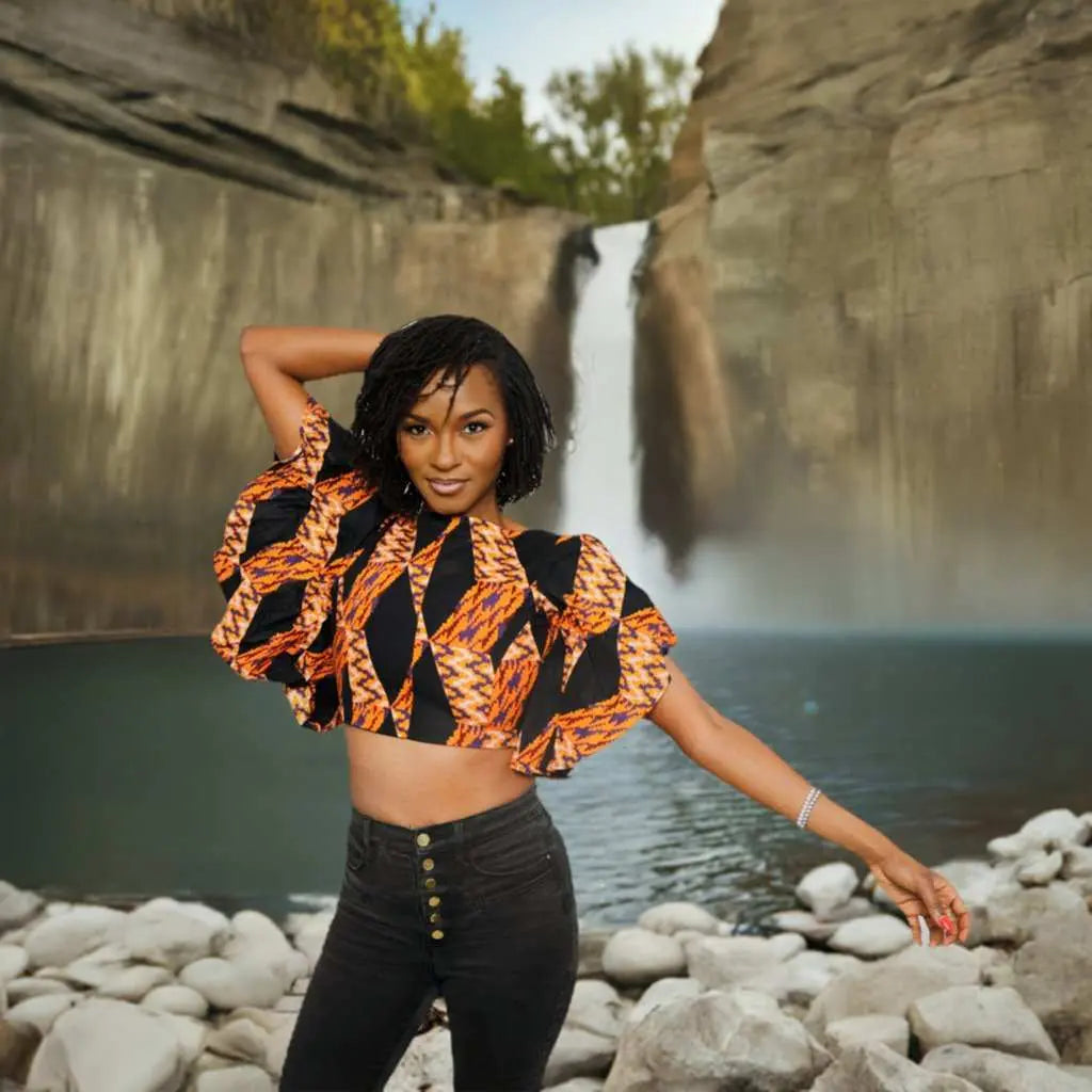 Ankara Crop Top, African women clothing Crop top 4 | Glam Origins