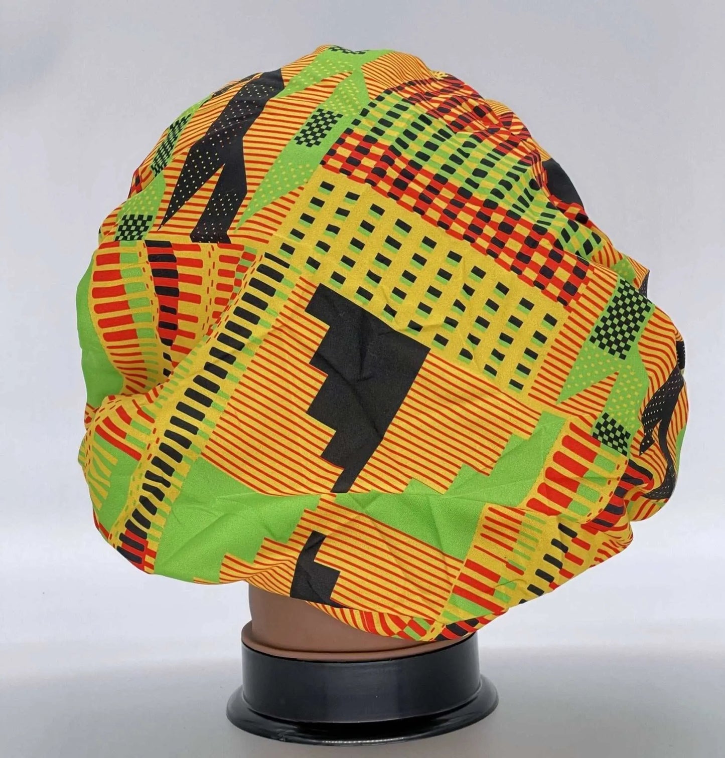 Ankara Print Satin Lined Double Layer Hair Bonnet - Glam Origins