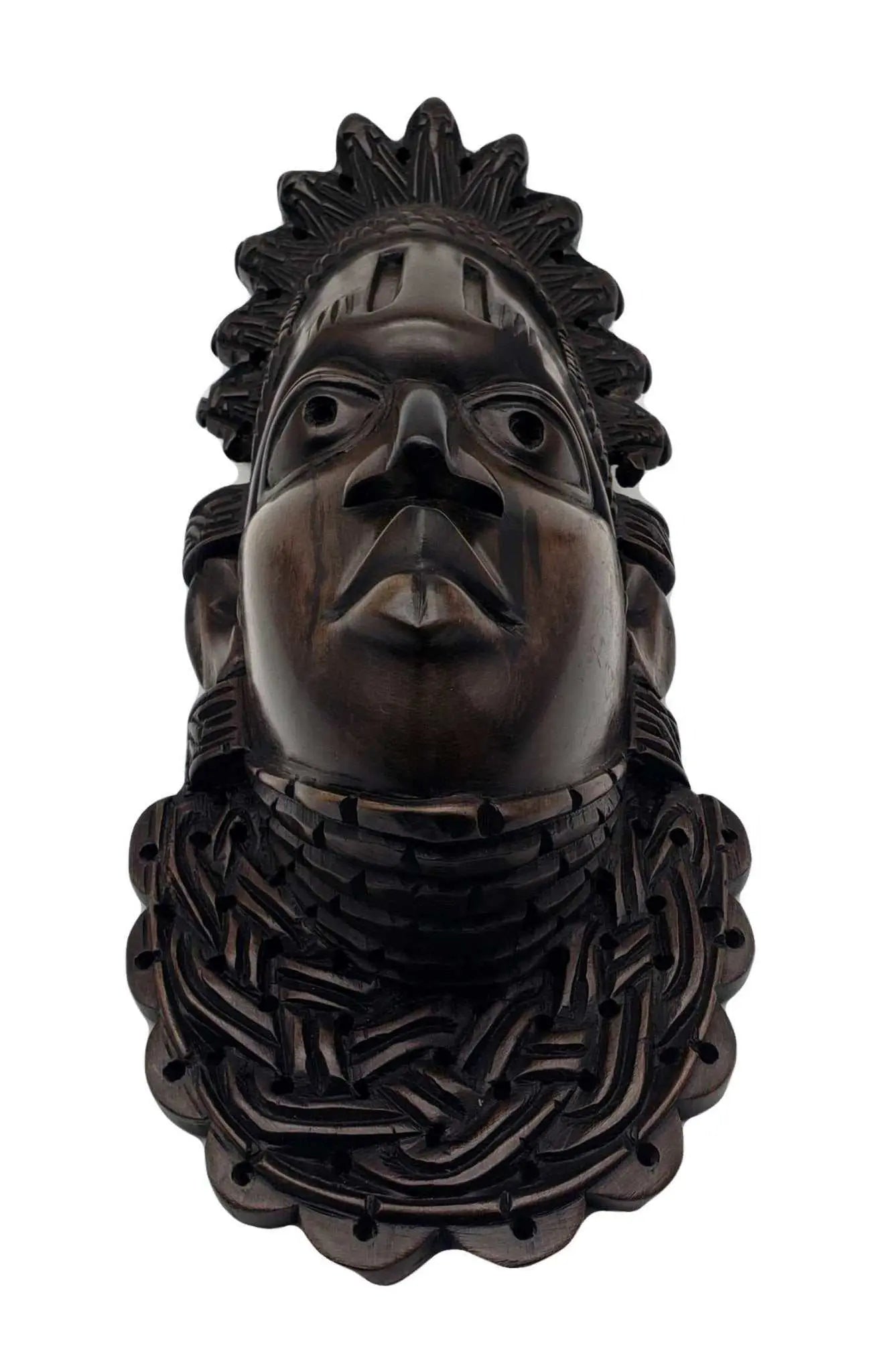 African Art Fizo Handcrafted Festac Wooden Mask-Large