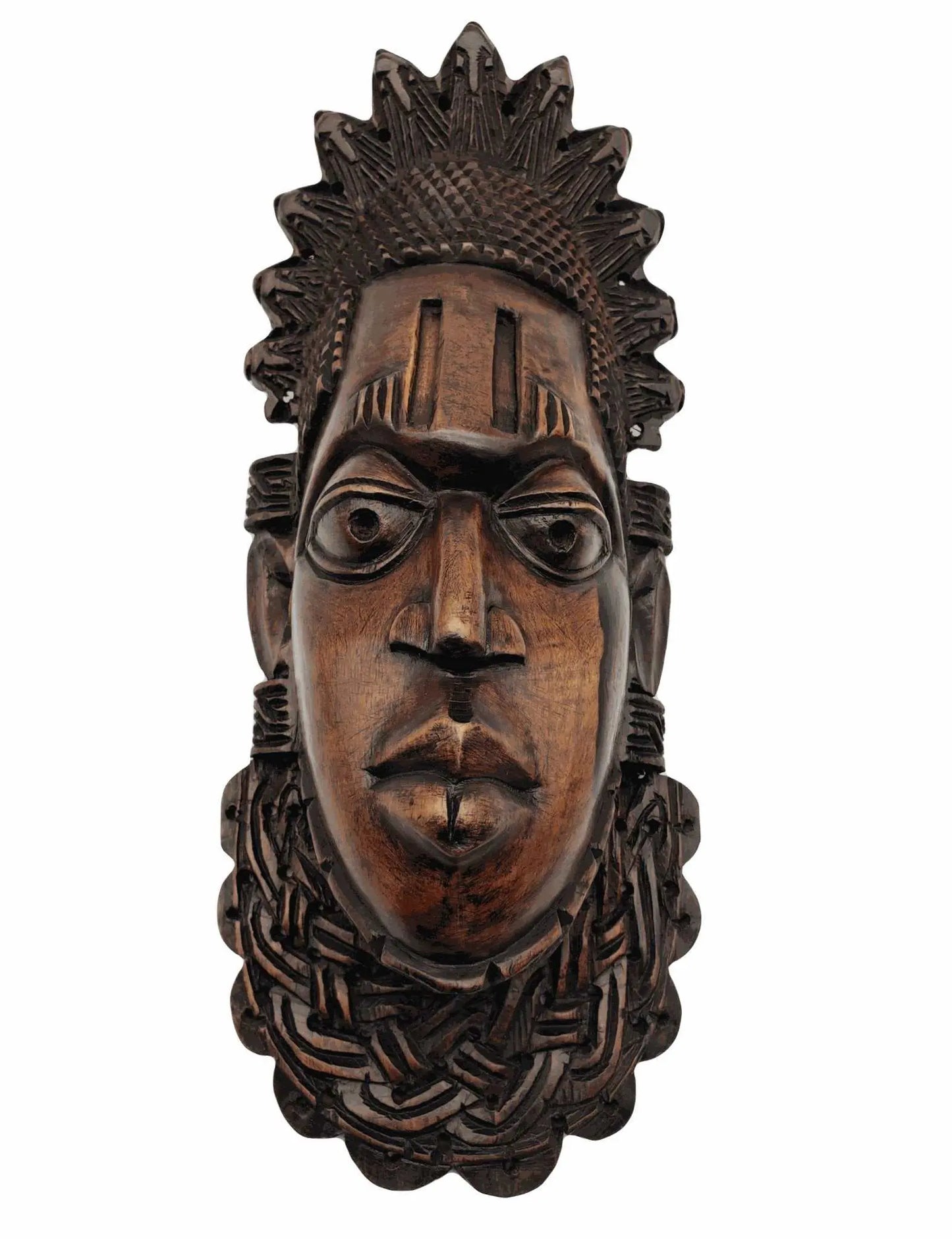 African Art Fizo Handcrafted Festac Wooden Mask-Large