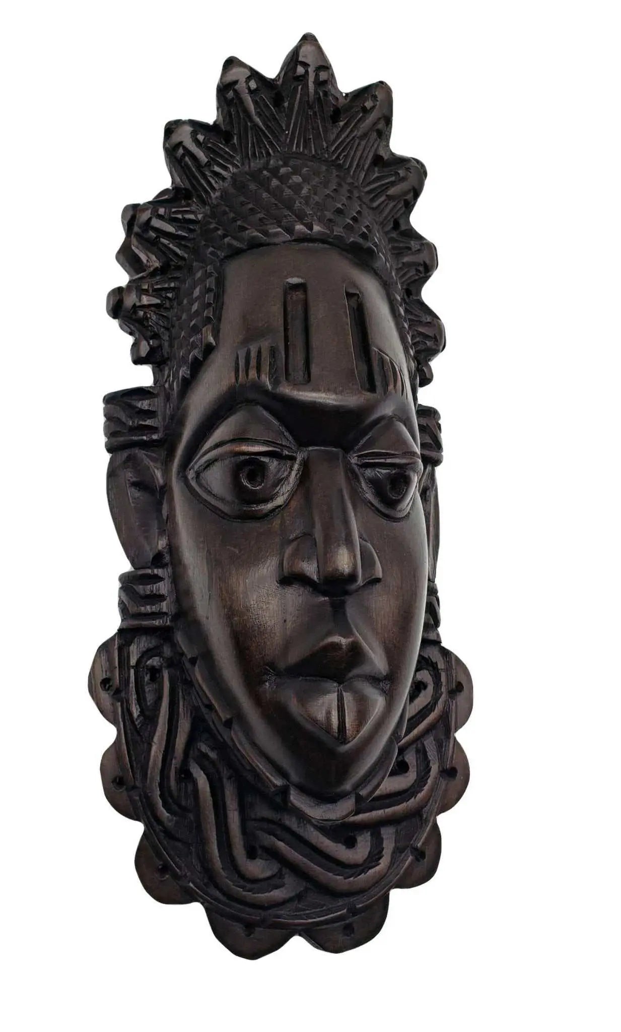 African Art Fizo Handcrafted Festac Wooden Mask-Large