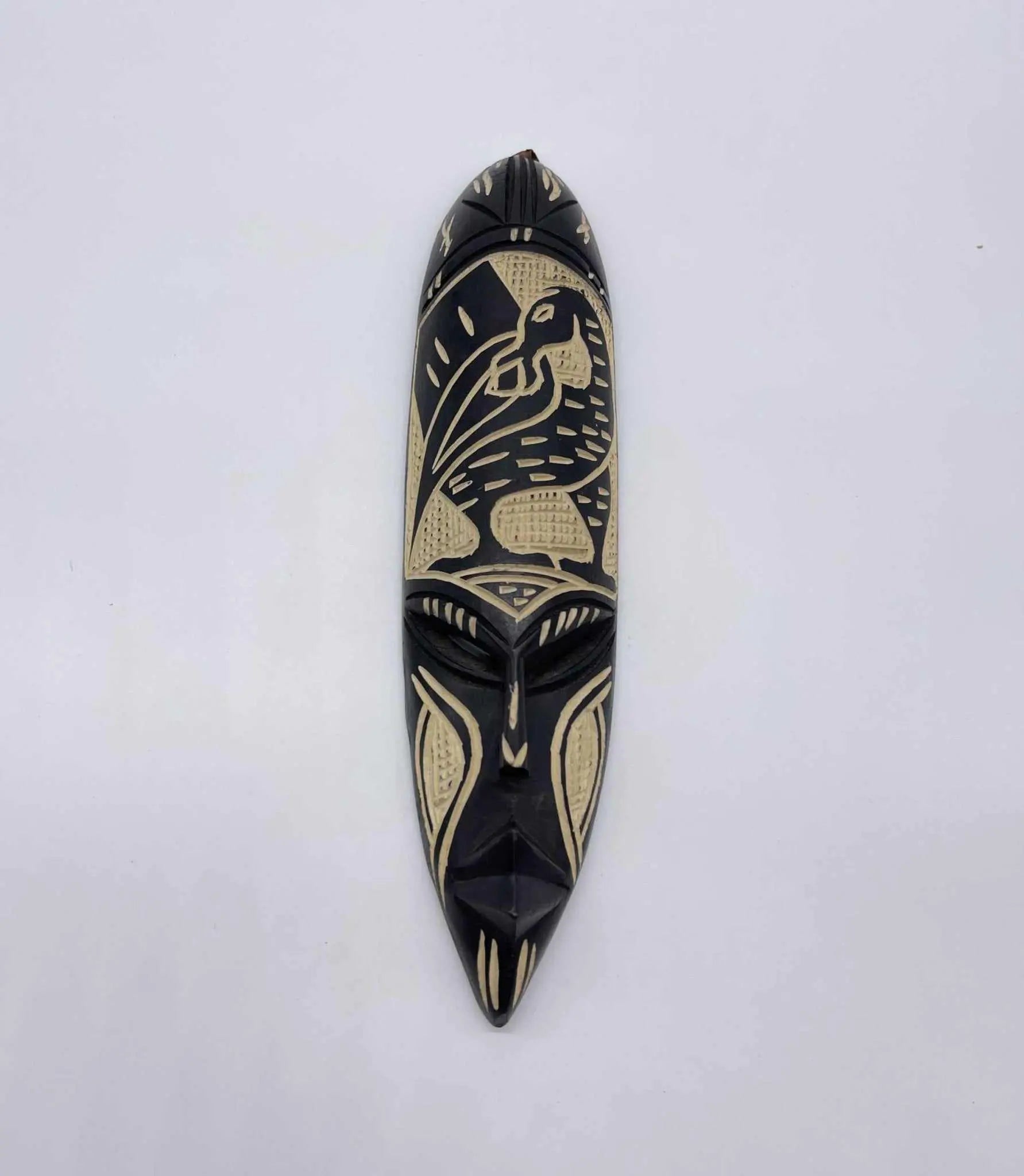 African Art Fizo Handcrafted Wooden African Mask-Small