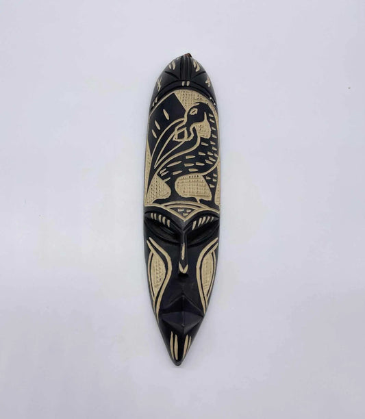 African Art Fizo Handcrafted Wooden African Mask-Small