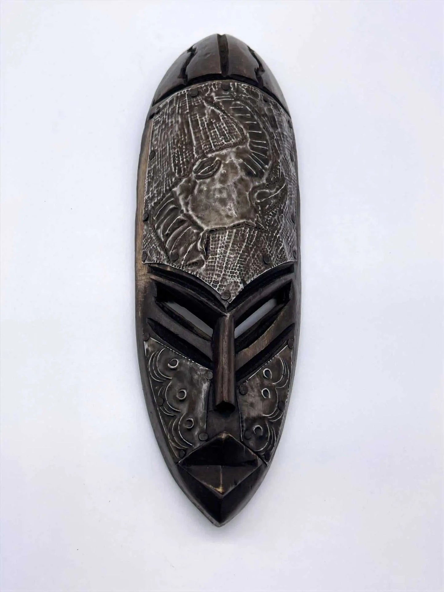 African Art Fizo Handcrafted Wooden African Mask Small