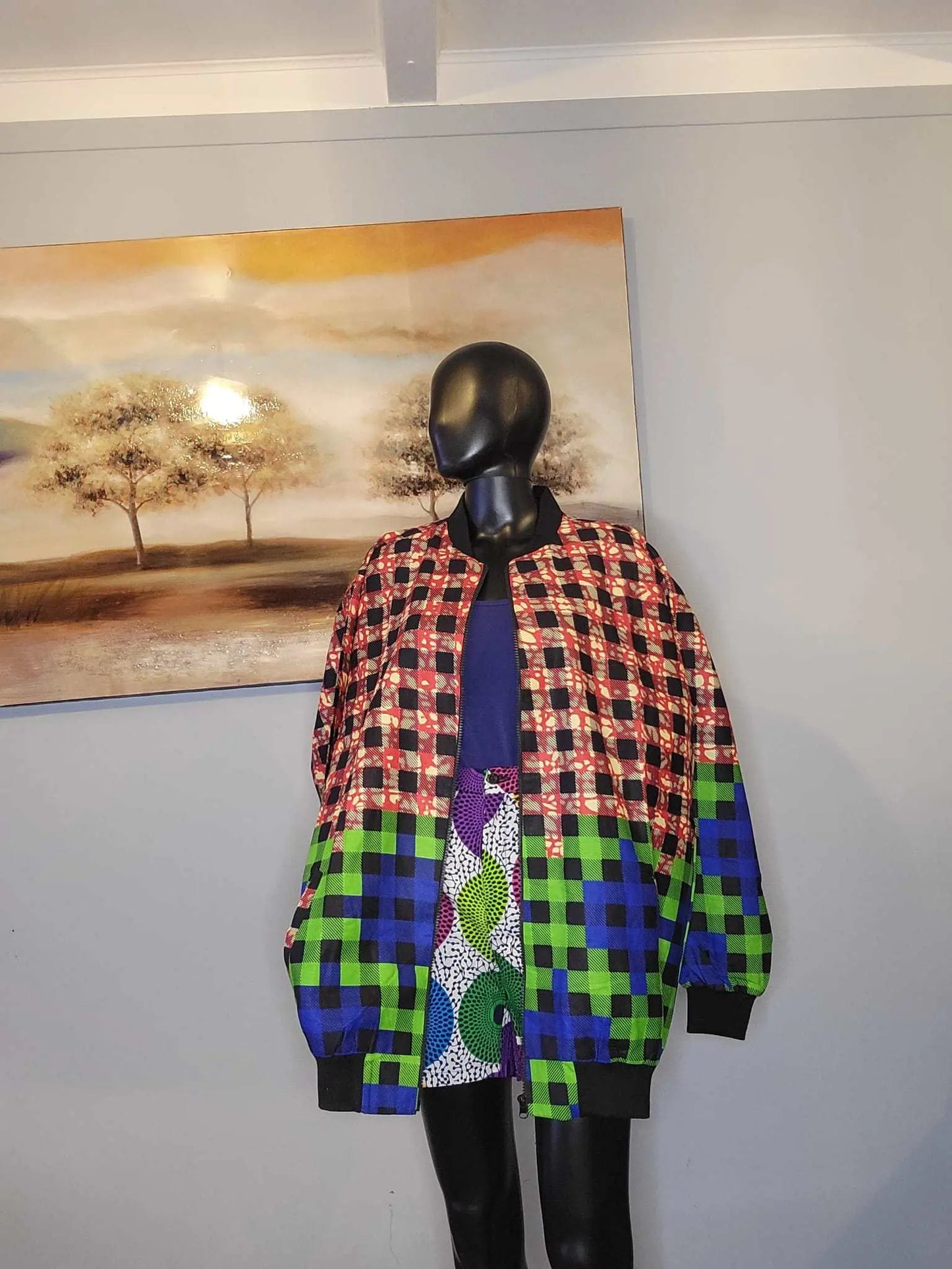 African Print Jacket | Stylish and Comfortable Ankara Light Jackets-3