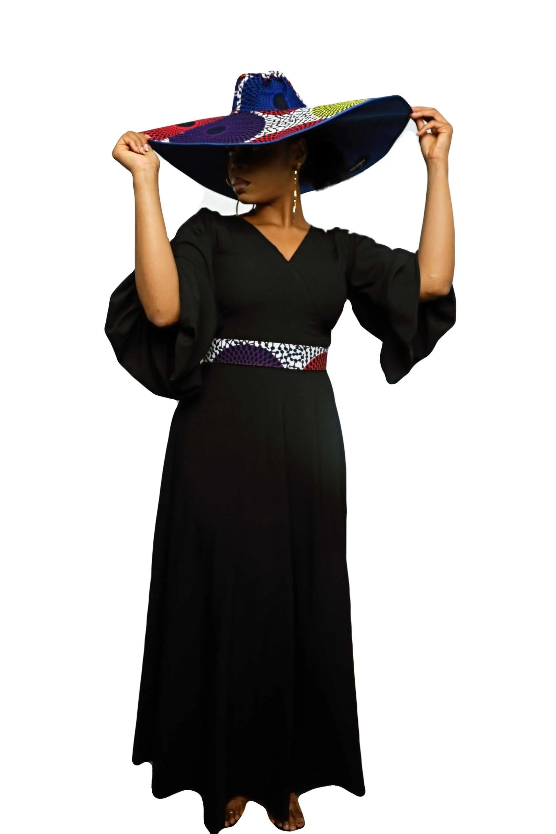 African Accessories Ummita Cotton Ankara Belt Multi- African Print