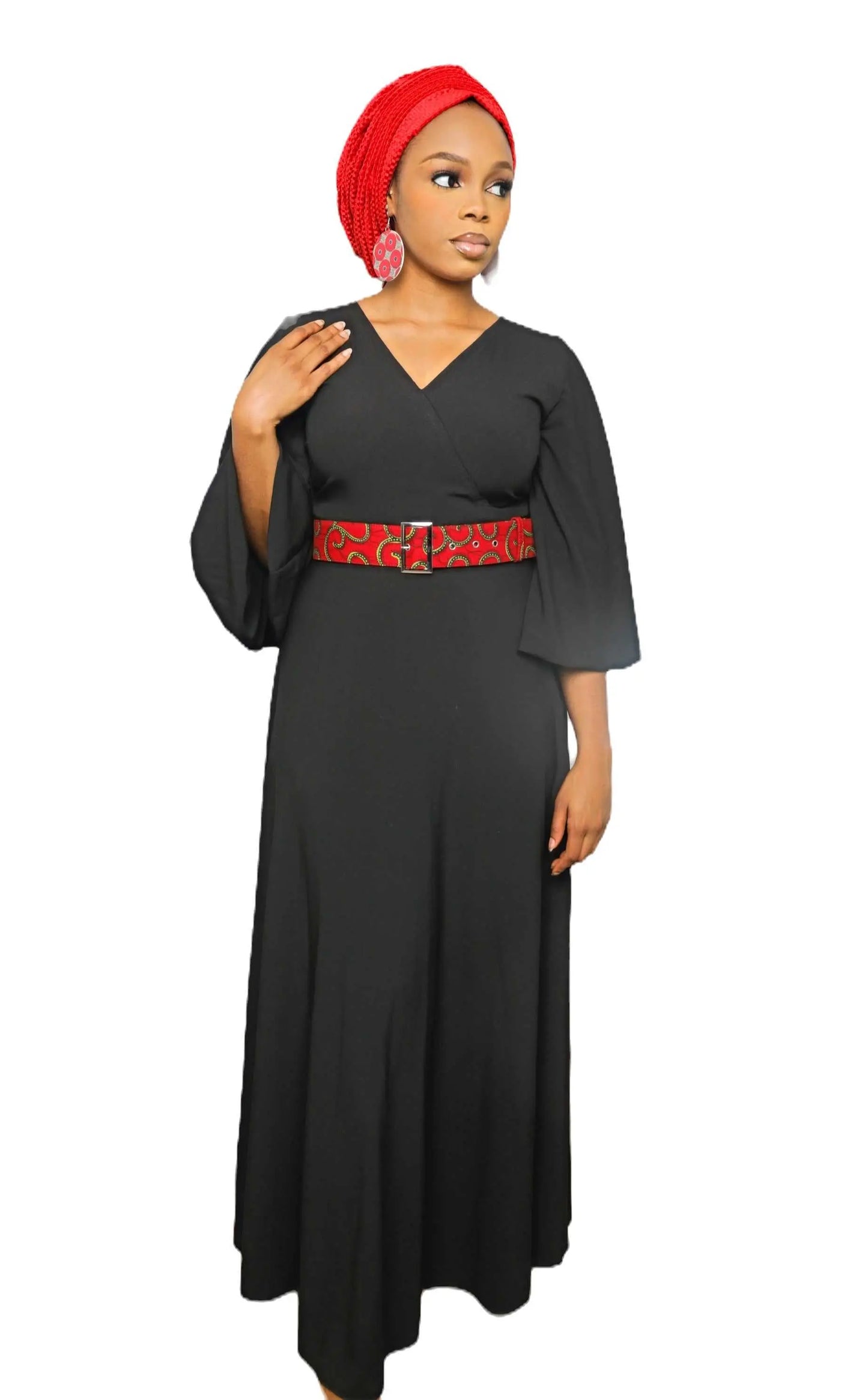 African Accessories Ummita Cotton Ankara Belt Multi- African Print