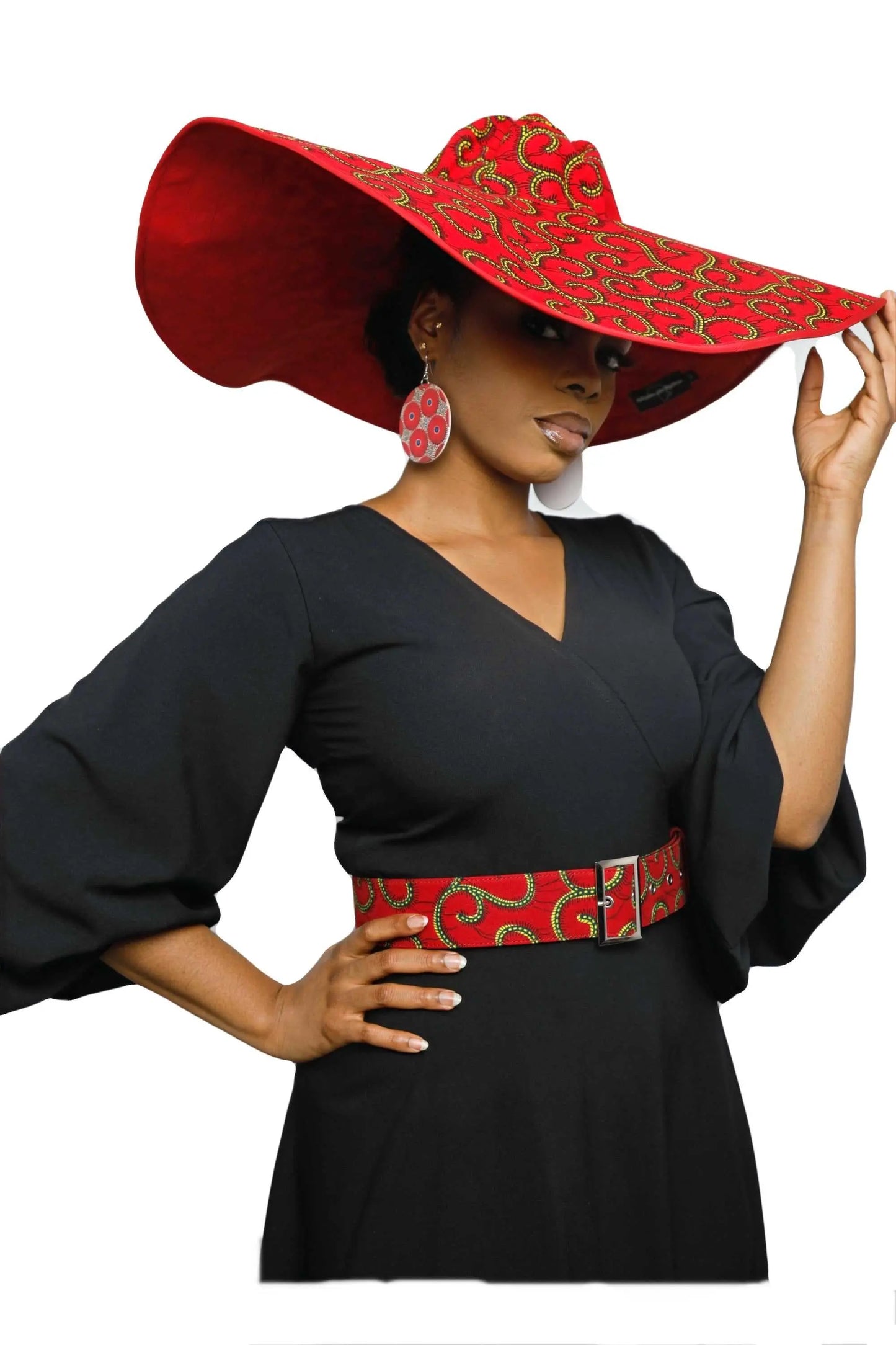 African Accessories Ummita Cotton Ankara Belt Multi- African Print