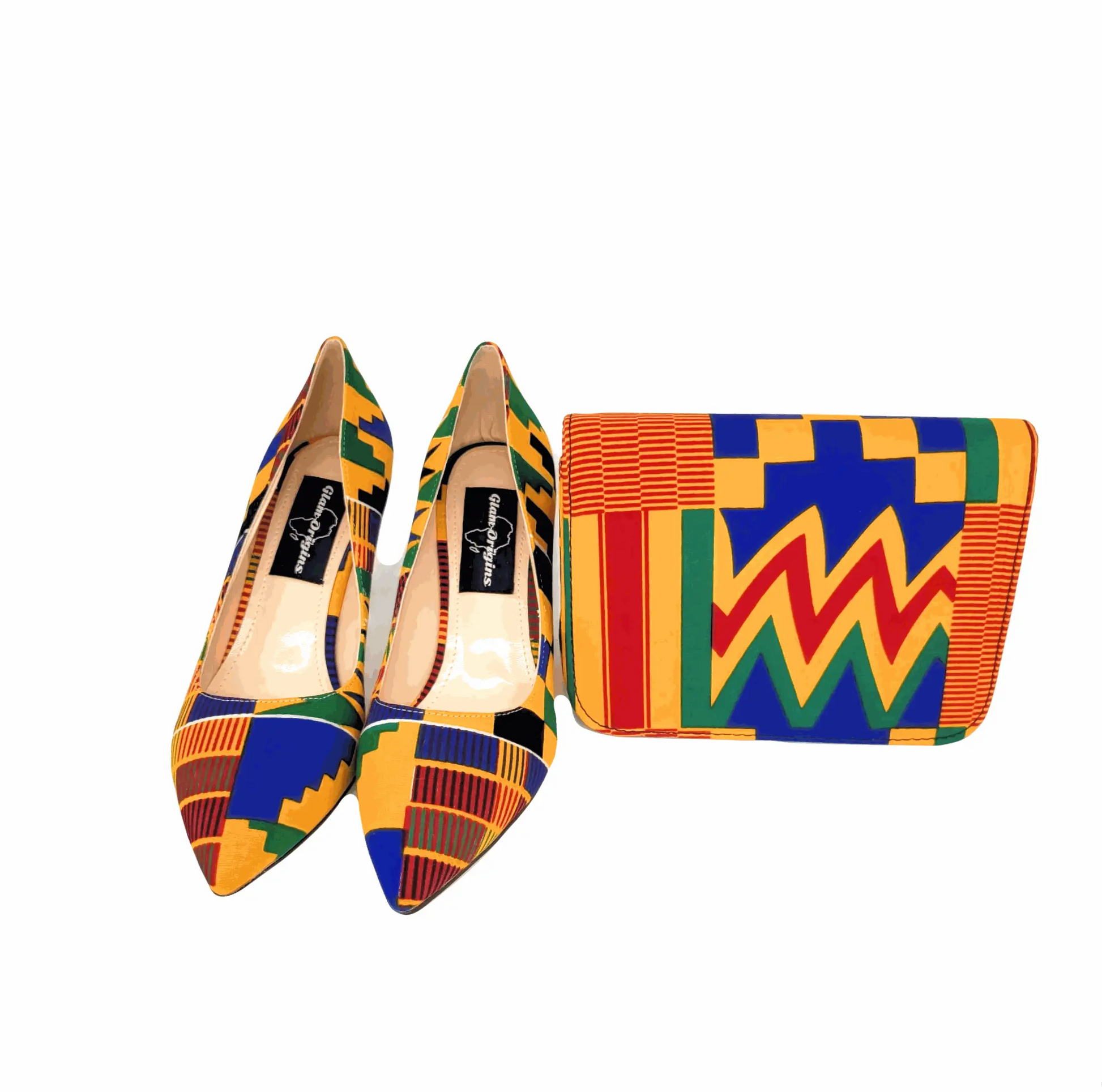 African Accessories Kente-Lili Ankara Mini Clutch bag- African Print
