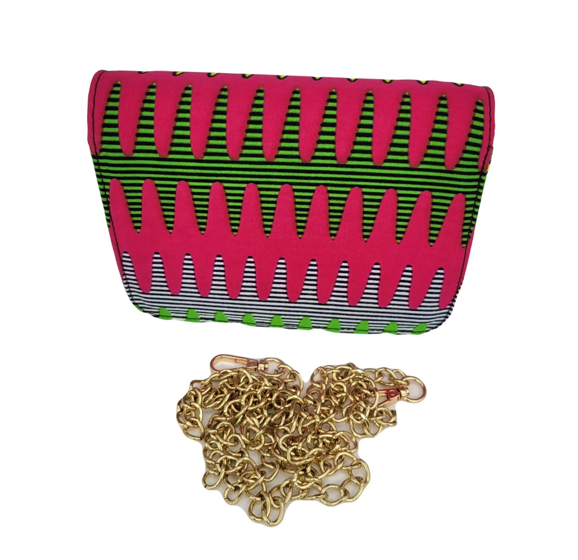 African Accessories Lili Ankara Mini Clutch bag-African Print