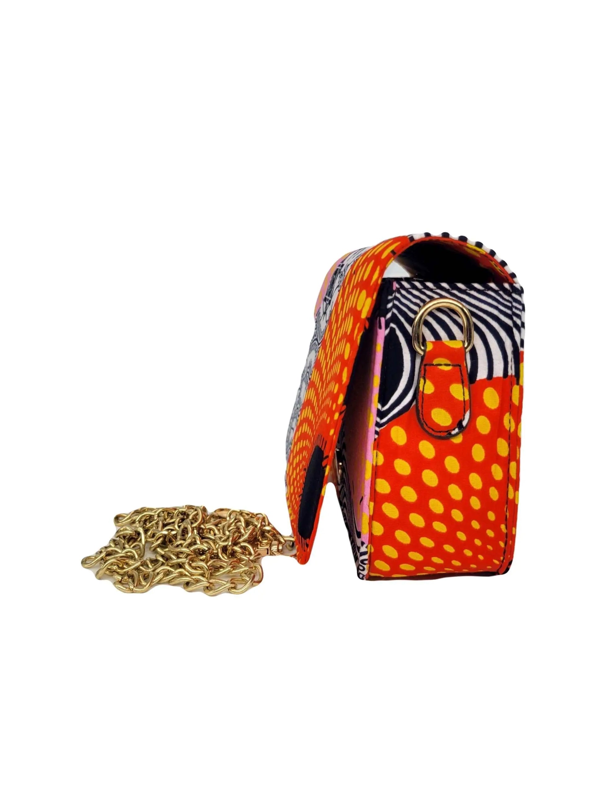 African Accessories Lili Ankara Mini Clutch bag-African Print