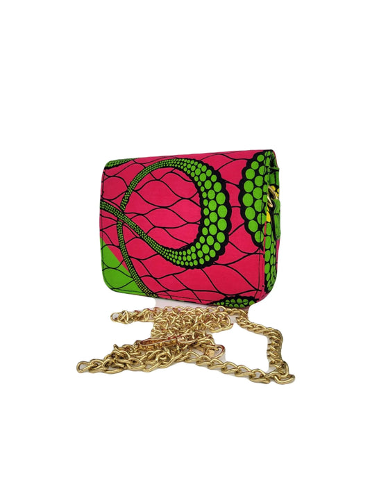 African Accessories Lili Ankara Mini Clutch bag-African Print