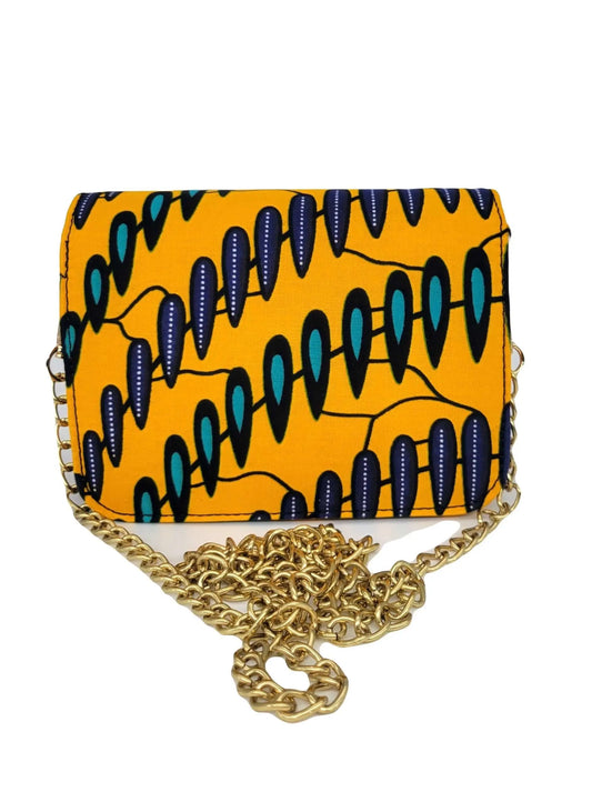 African Accessories Lili Ankara Mini Clutch bag-African Print