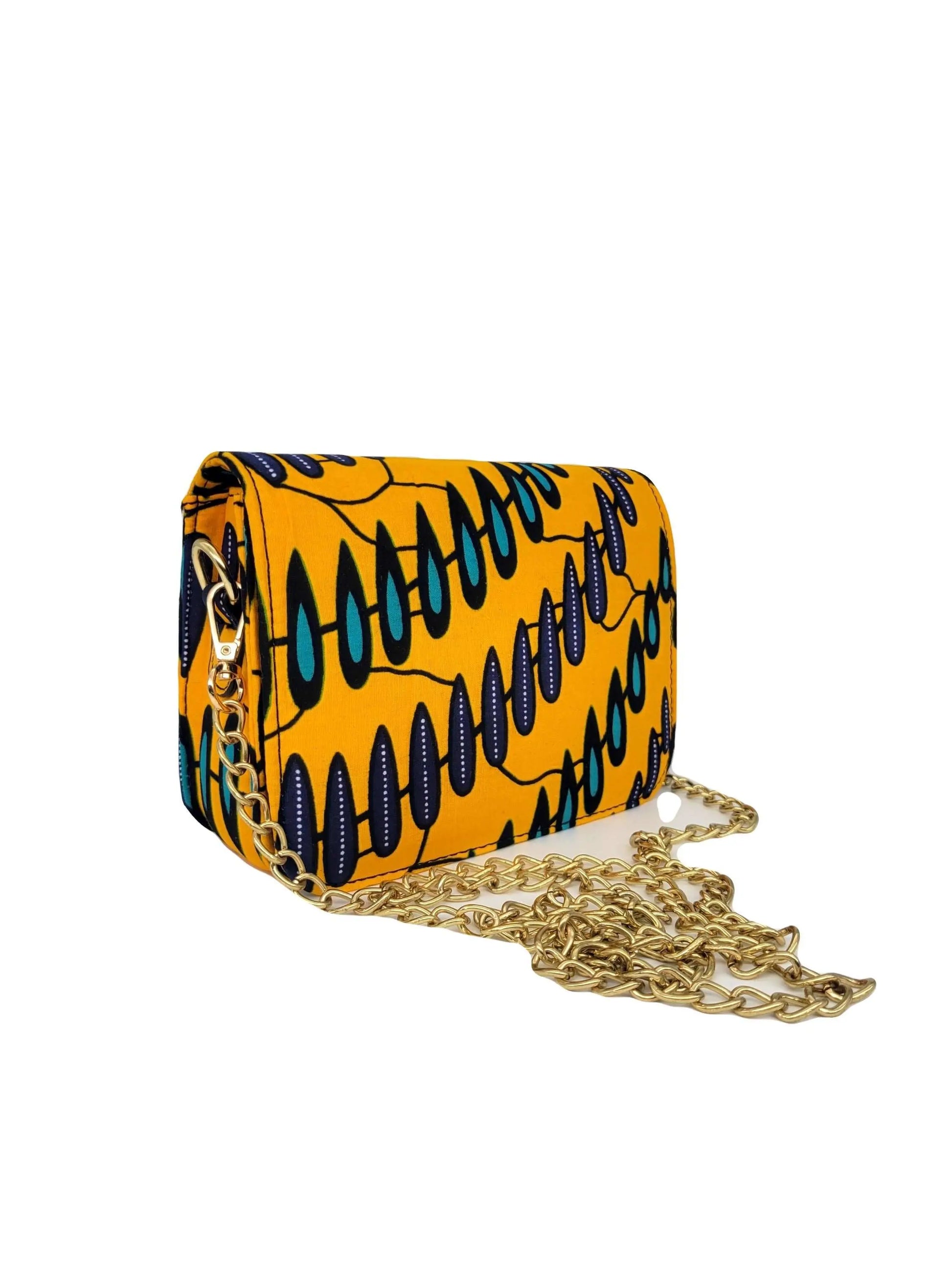 African Accessories Lili Ankara Mini Clutch bag-African Print