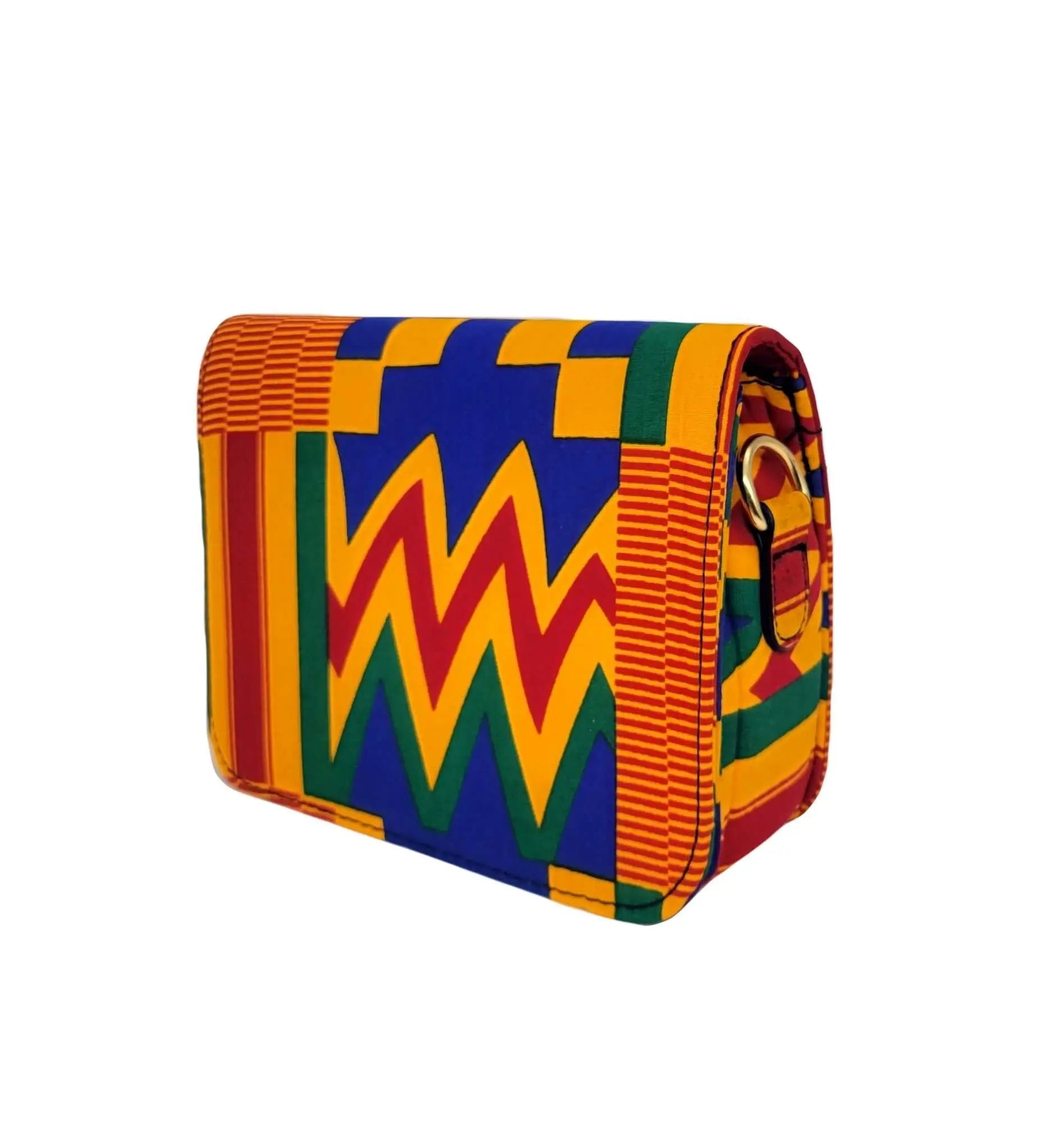 African Accessories Kente-Lili Ankara Mini Clutch bag- African Print