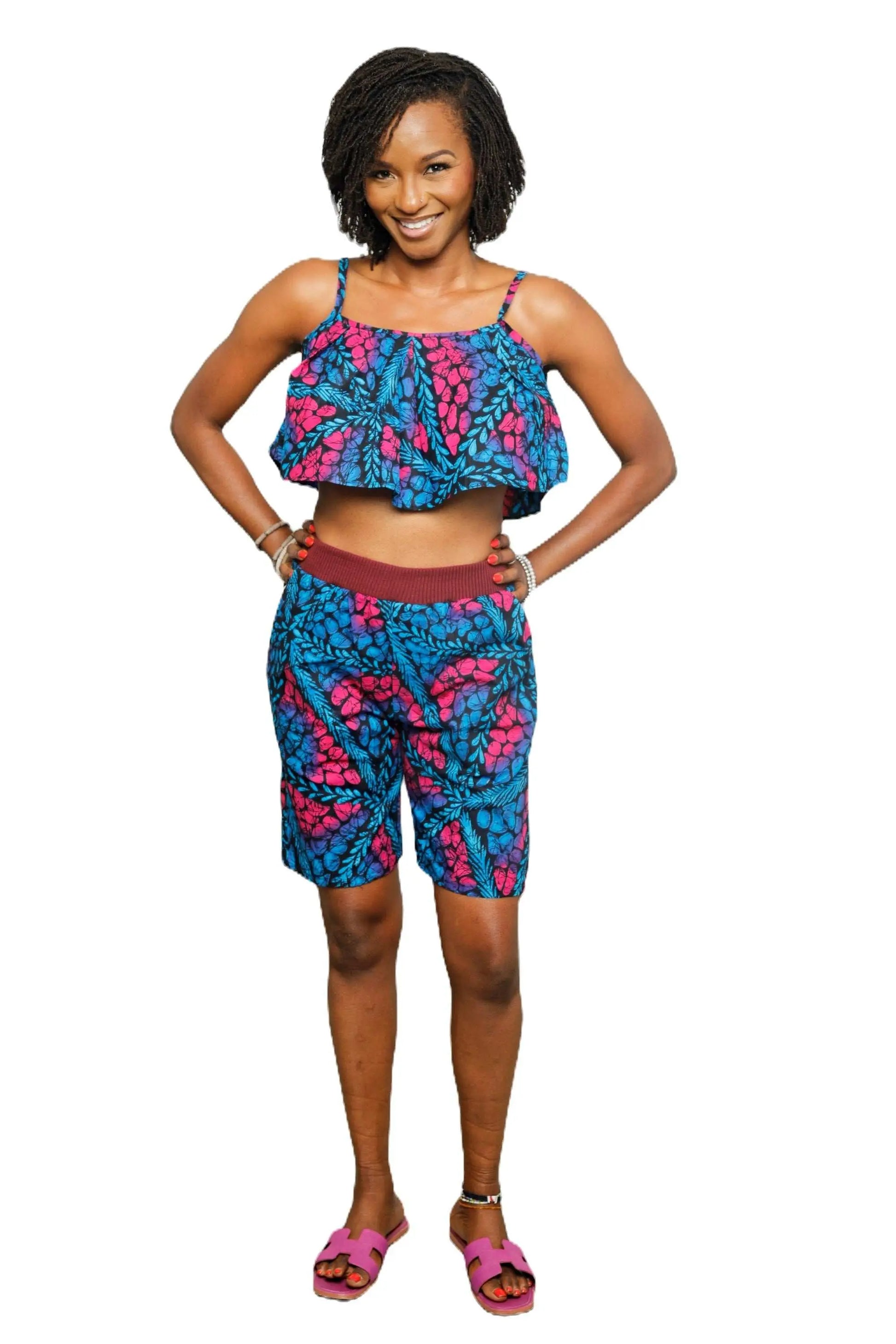 African print shorts | Stylish African fashion for women-Multicolor3