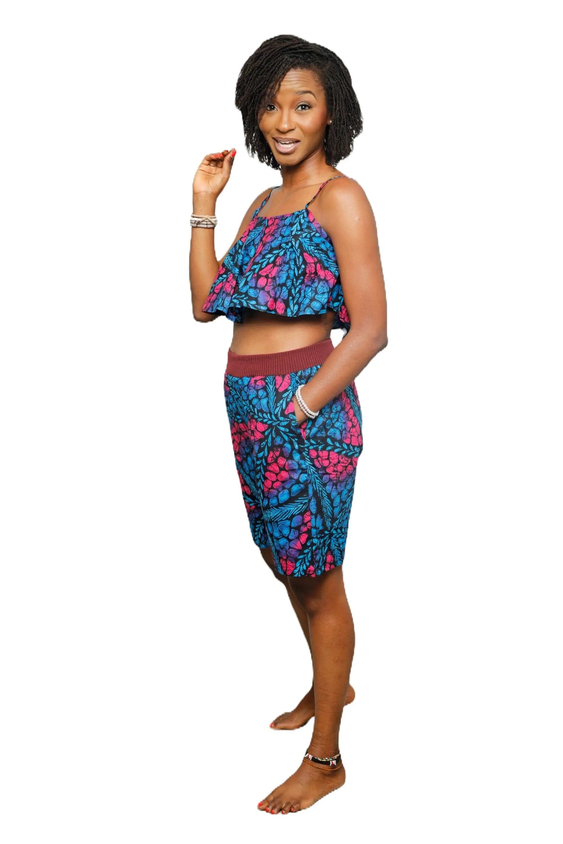African print shorts | Stylish African fashion for women-Multicolor3