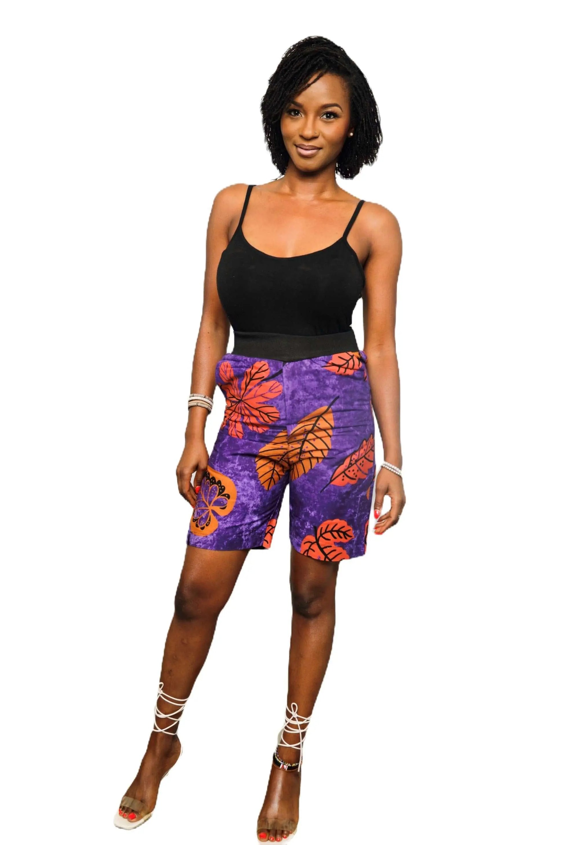 African print shorts | Stylish African fashion for women-floral