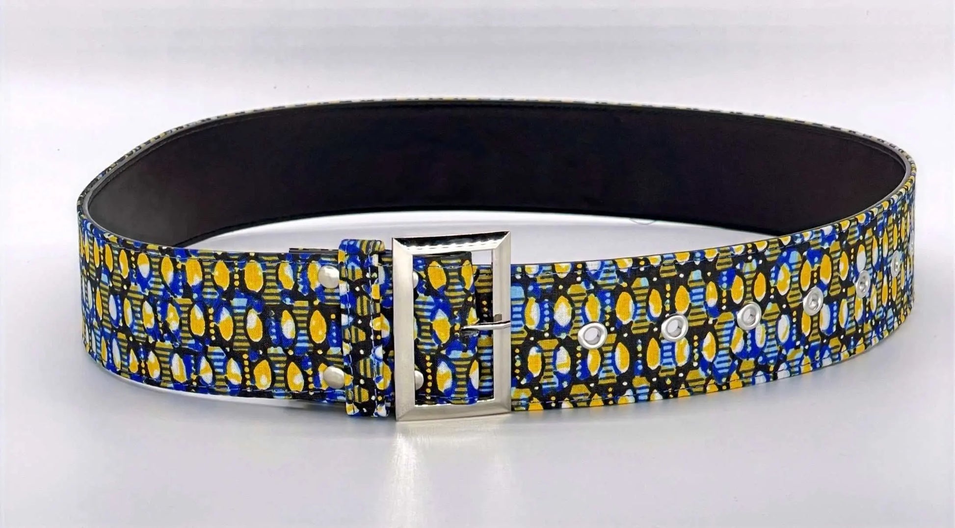 African Accessories Ummita Cotton Ankara Belt Multi- African Print