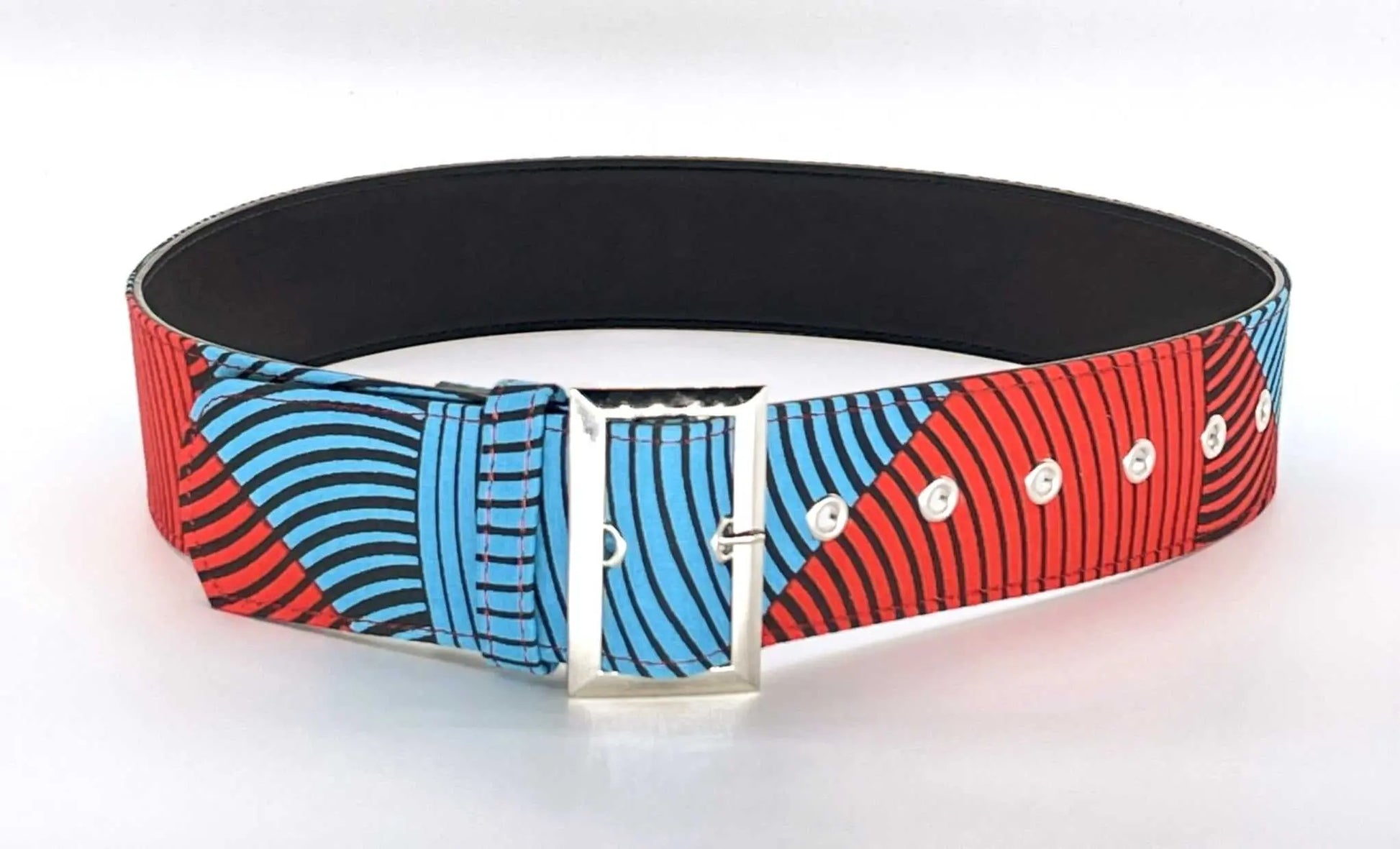 African Accessories Ummita Cotton Ankara Belt Multi- African Print