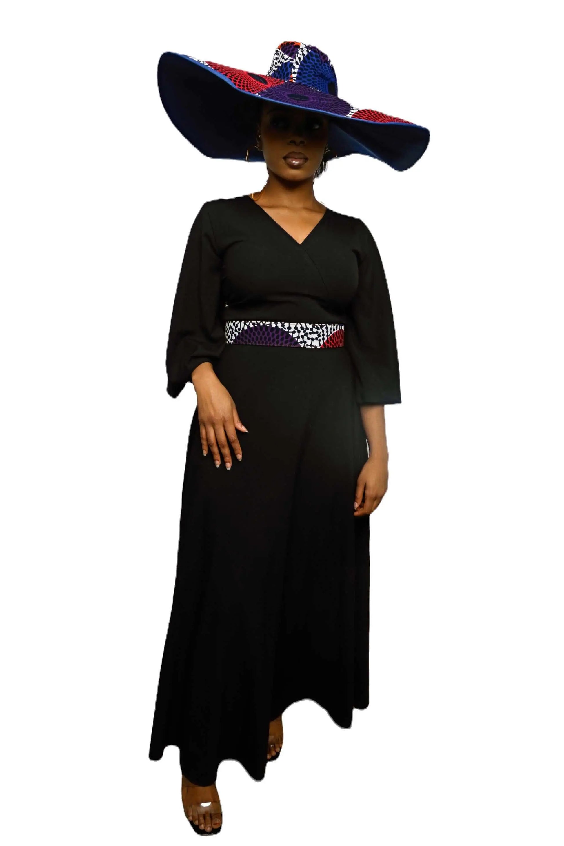 African Accessories Ummita Cotton Ankara Belt Multi- African Print