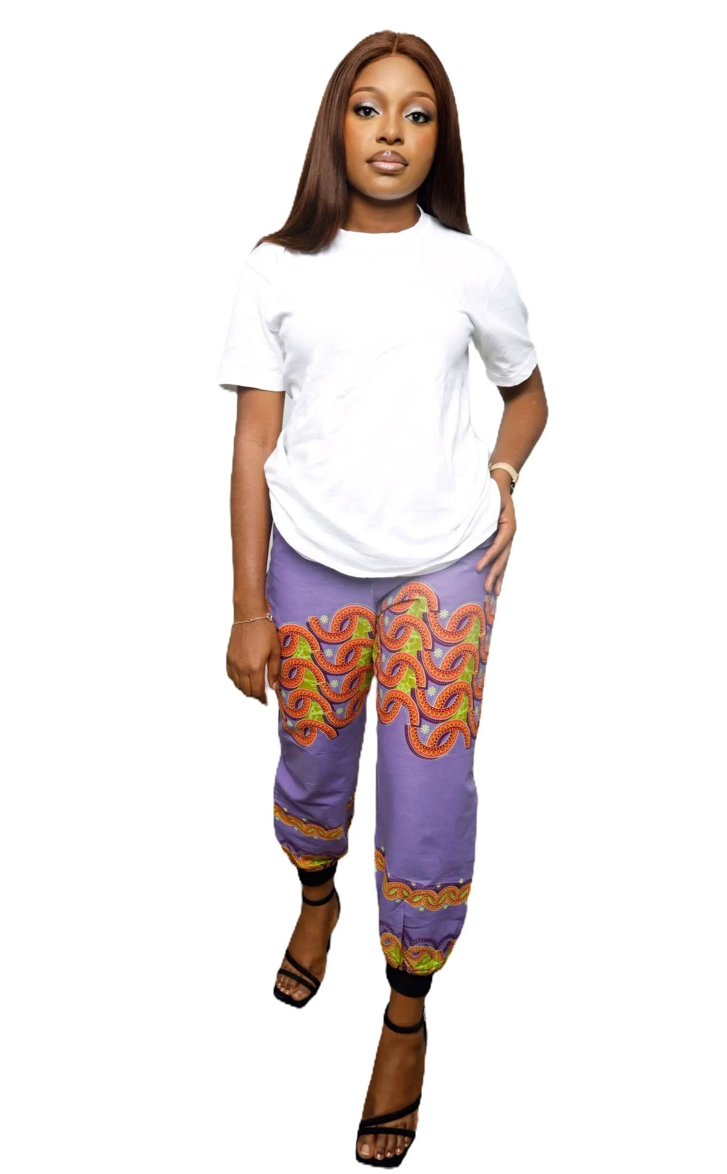 African Print Pants | Comfortable Ankara Jogger Pants- Multicolor3