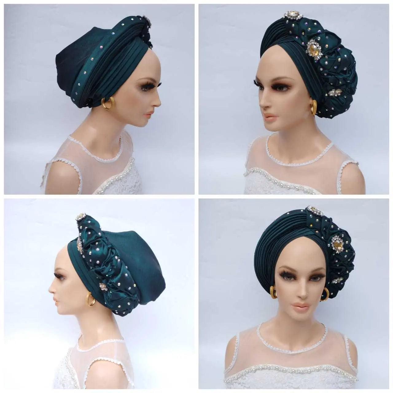 Stylish African Accessories | Silk Turban-Head Cover