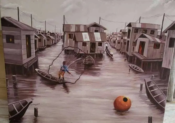 Glam Origins Venice Paintings Venice of Africa(Village of Makoko)