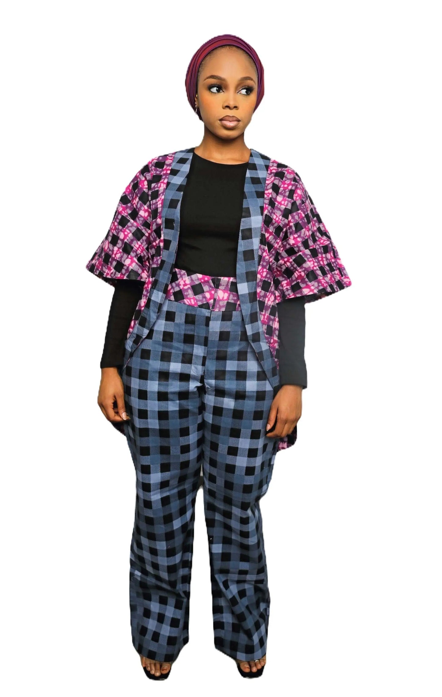 Glam Origins Ummita Ankara Kimono Kimono Ankara 100% cotton Size: M (Items may run small and does not stretch due to nature of fabric) Measurement: in inches Shoulders: 14 Sleeves: 40 Bust: 44 Length Ummita Ankara Kimono