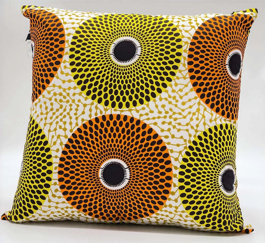 African Home Accessories Liho 100% Cotton Ankara Decorative Throw Pillow