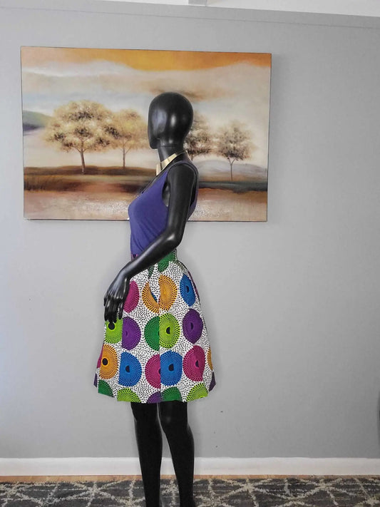 African Print Women Skirts | Stylish Ankara Designs cotton mini skirt 