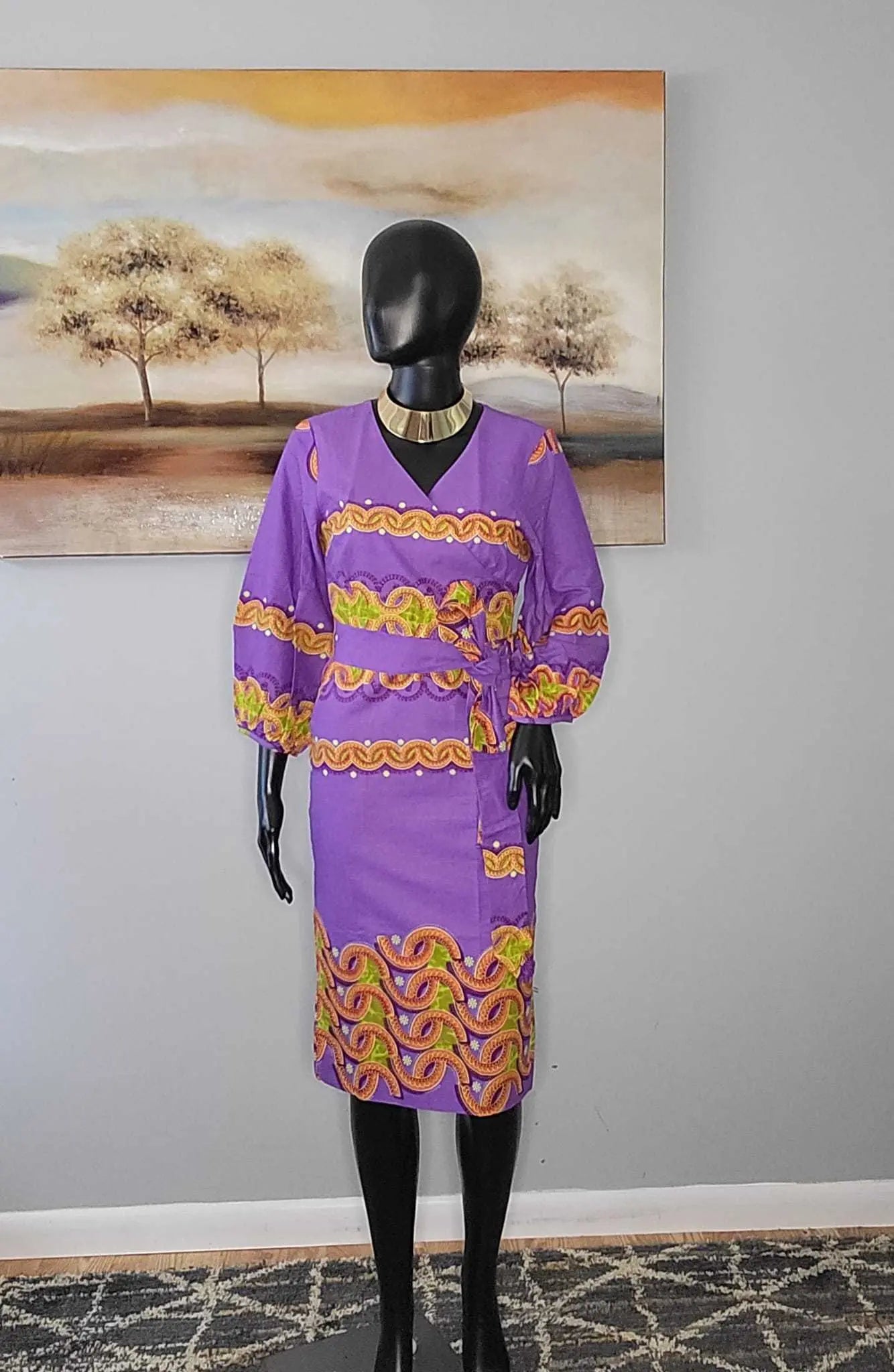 African Dresses for Ladies - Stylish Ankara Dresses Purple6 
