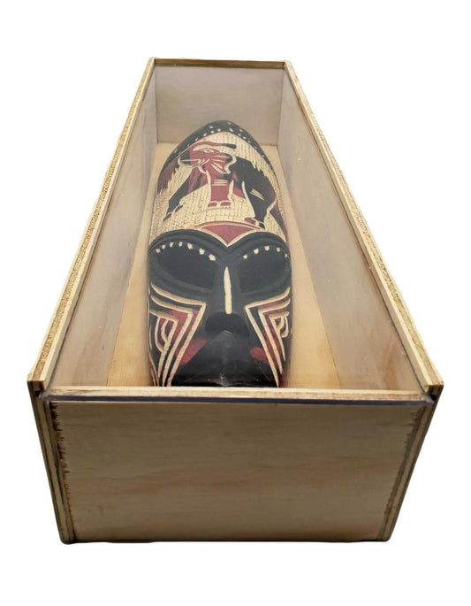 African Art Angel Handcrafted Wooden Box 
