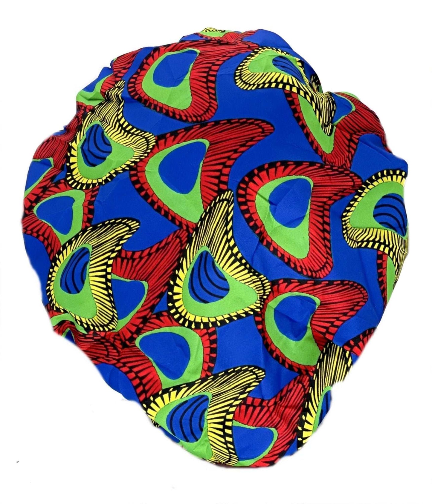 Ankara Print Satin Lined Double Layer Hair Bonnet - Glam Origins