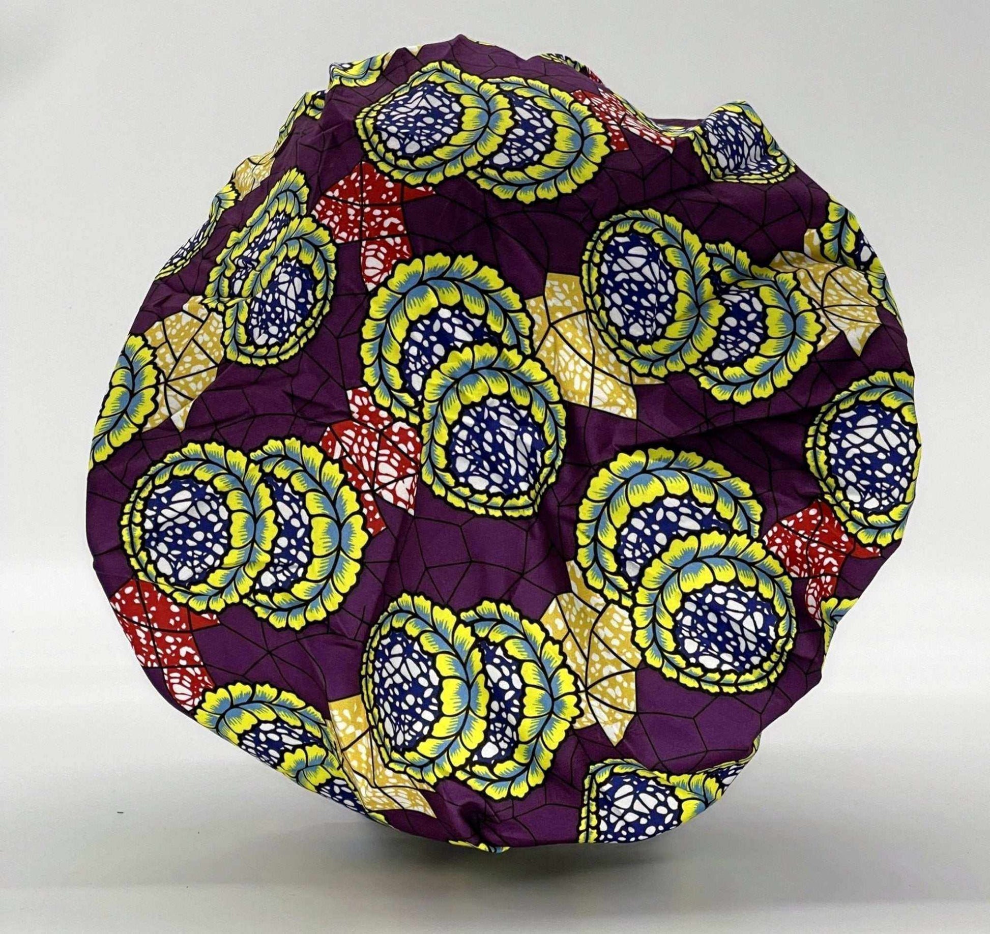 Ankara Print Satin Lined Double Layer Hair Bonnet - Glam Origins