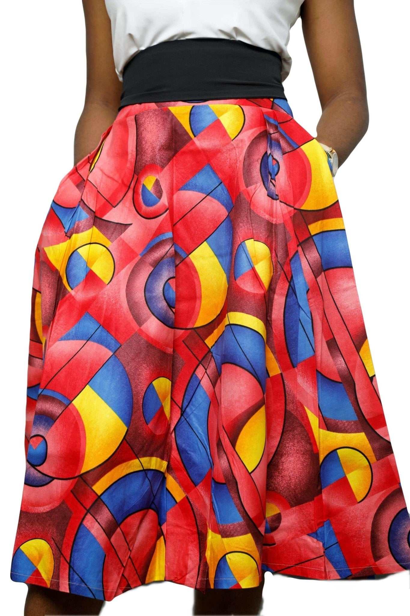 Ankara Short Flair skirt - Glam Origins