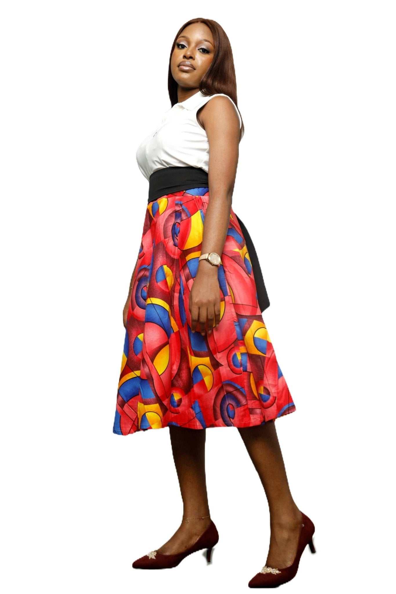 Ankara Short Flair skirt - Glam Origins