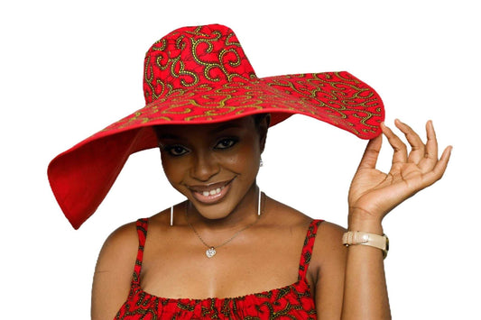 Asma Large Reversible Summer Hat 100% Cotton - Glam Origins