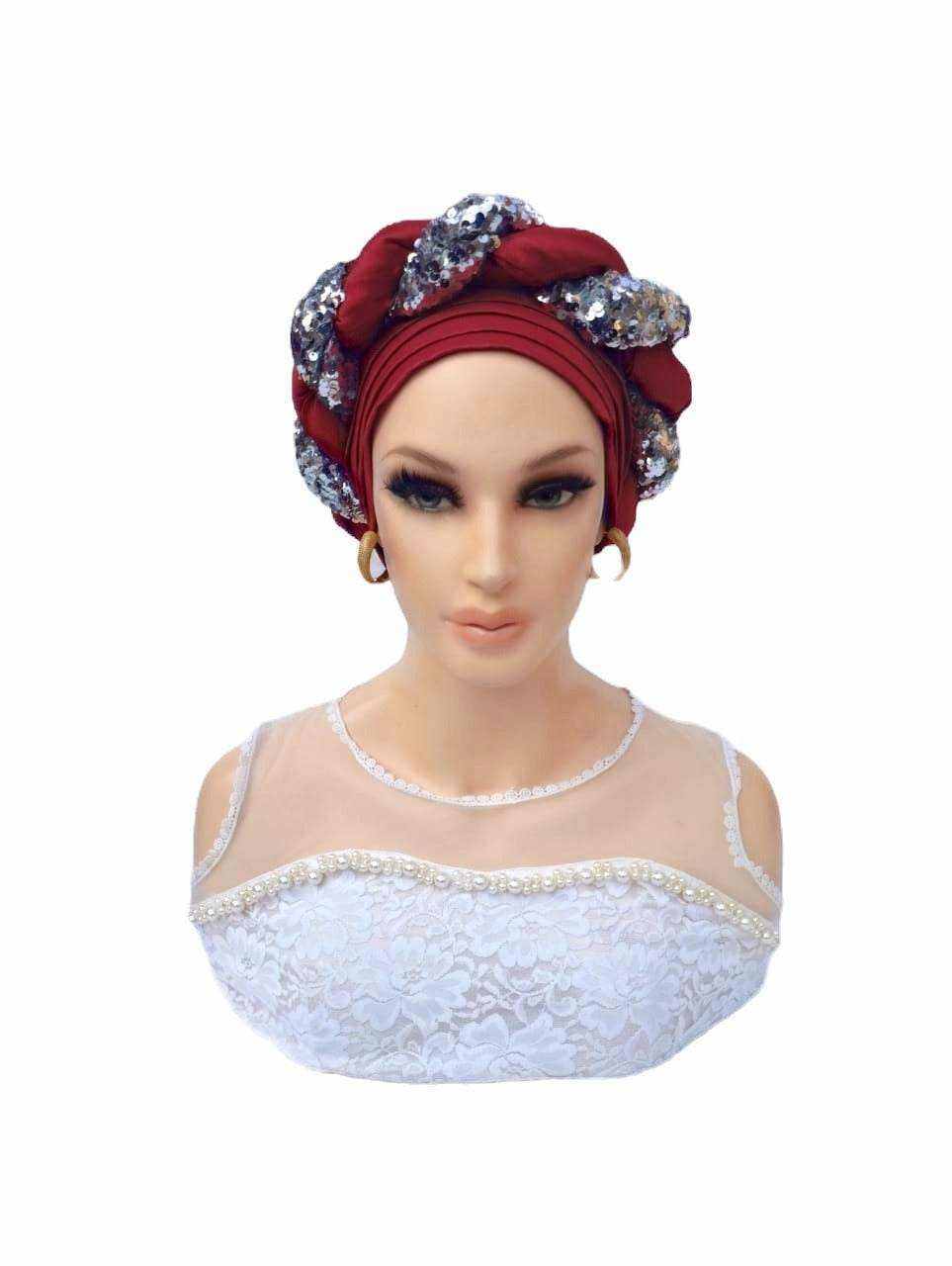 Asma Twist Silk turban - Glam Origins